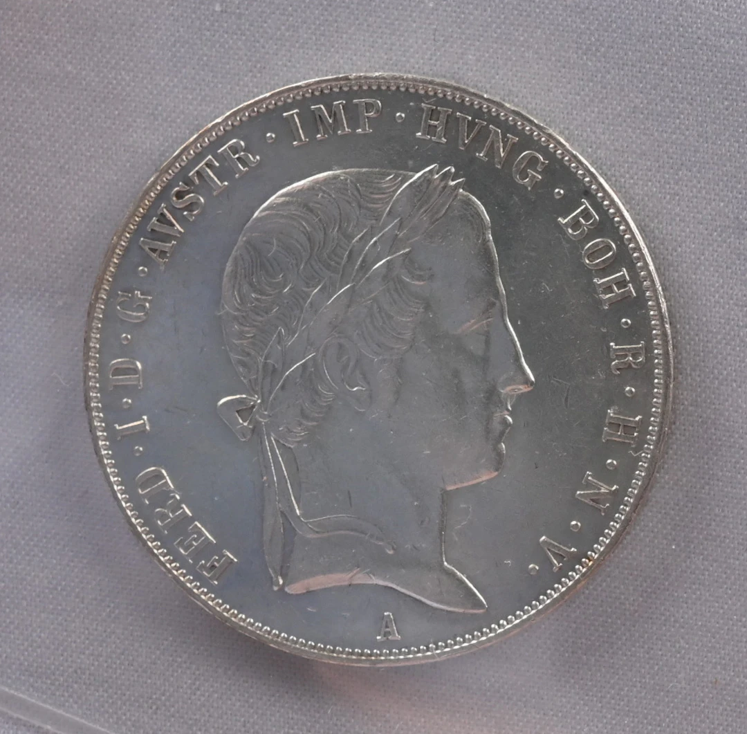Austria 1848A 1 Thaler silver. Magnificent condition, almost UNC!
