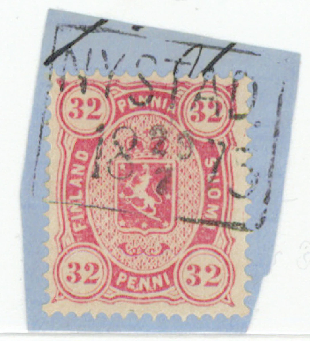 Copenhagen printing on a fine fragment Nystad 23.7.1875. Certificate: