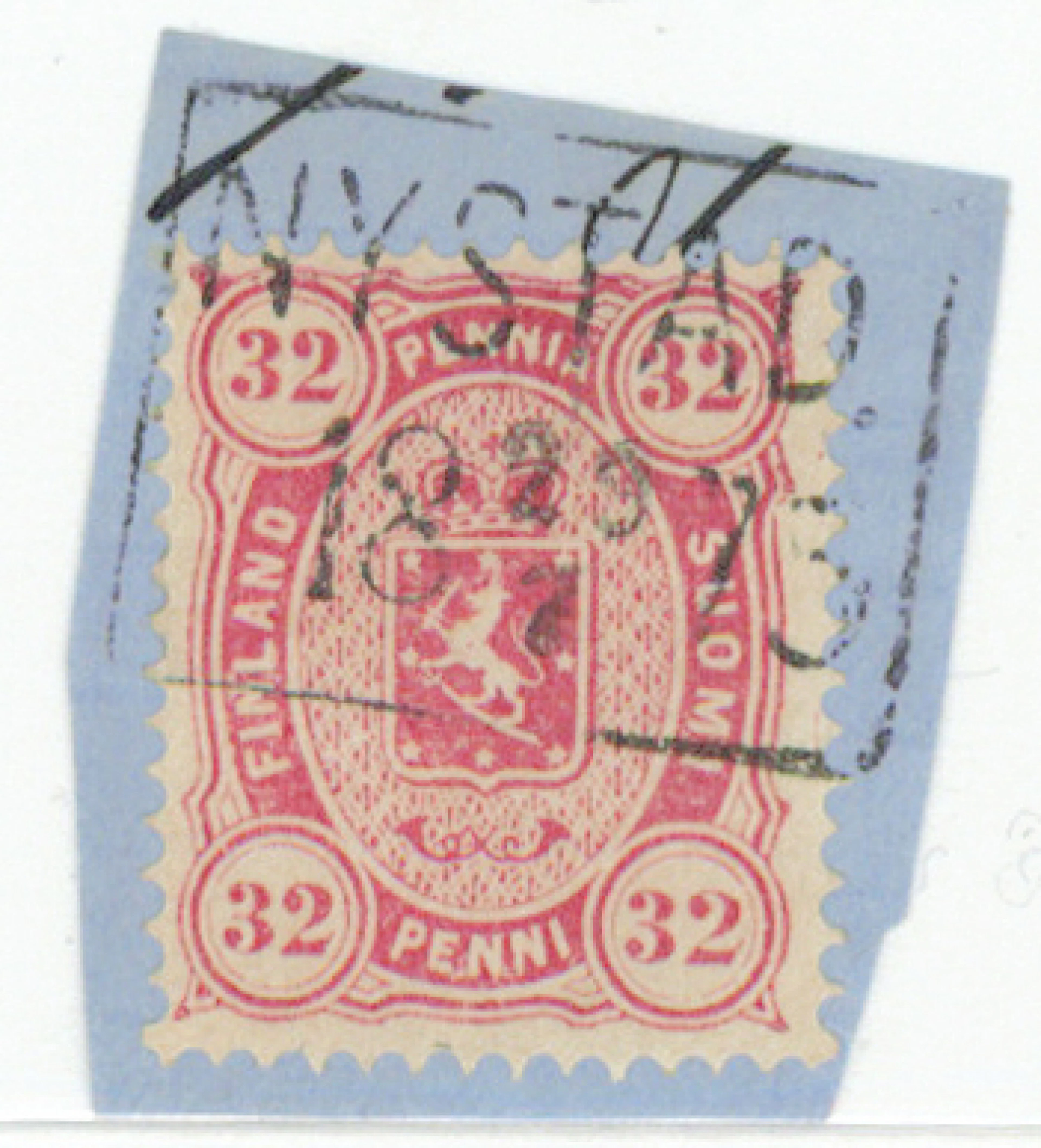 Copenhagen printing on a fine fragment Nystad 23.7.1875. Certificate: