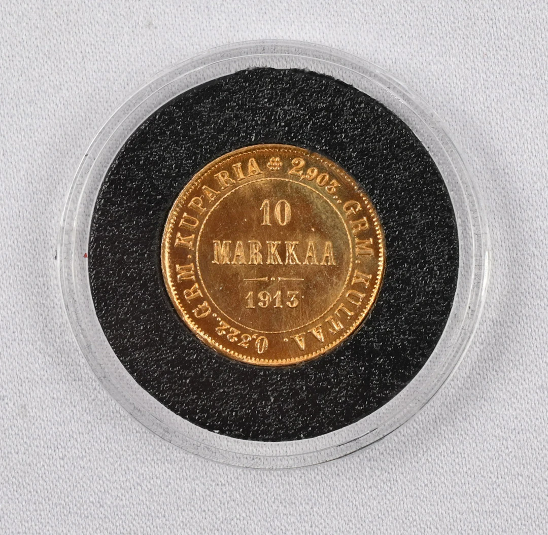1913 10 markka gold
