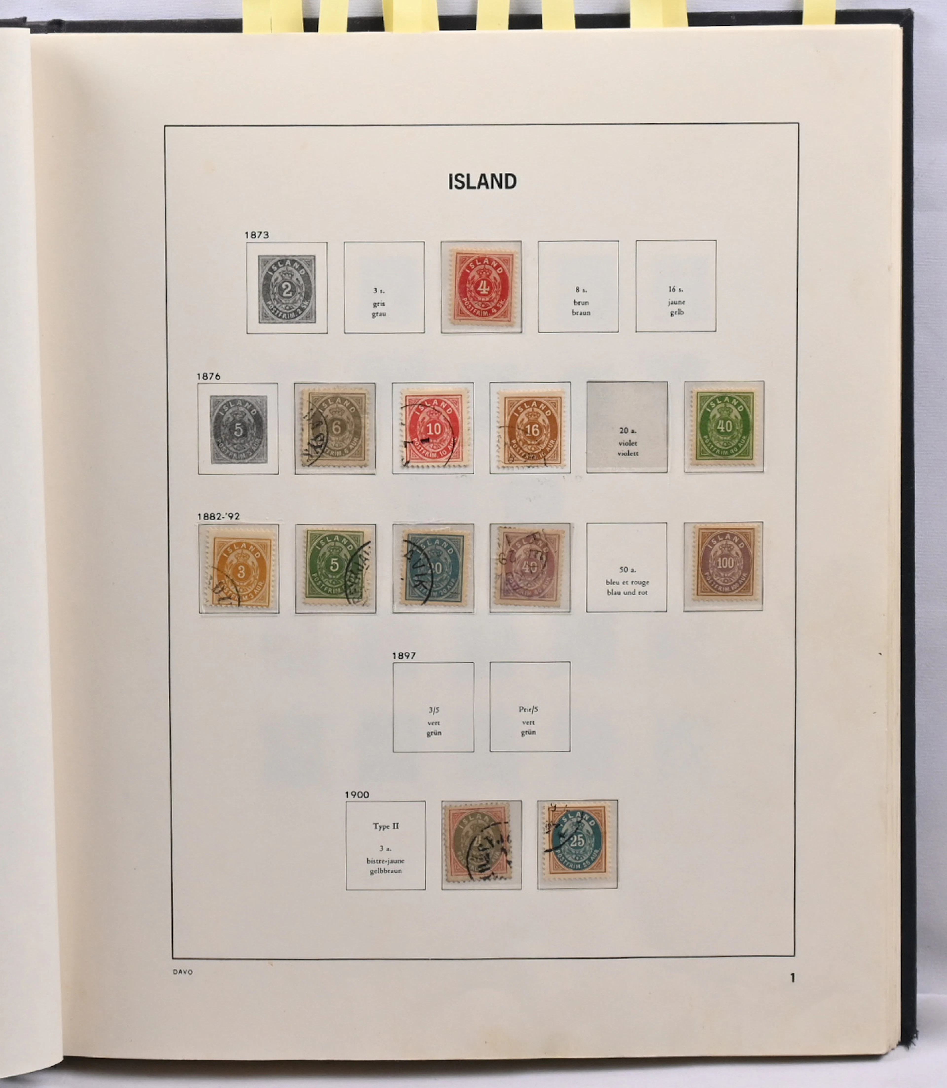 1873 - 1975 collection of used and mint material in an album. Many