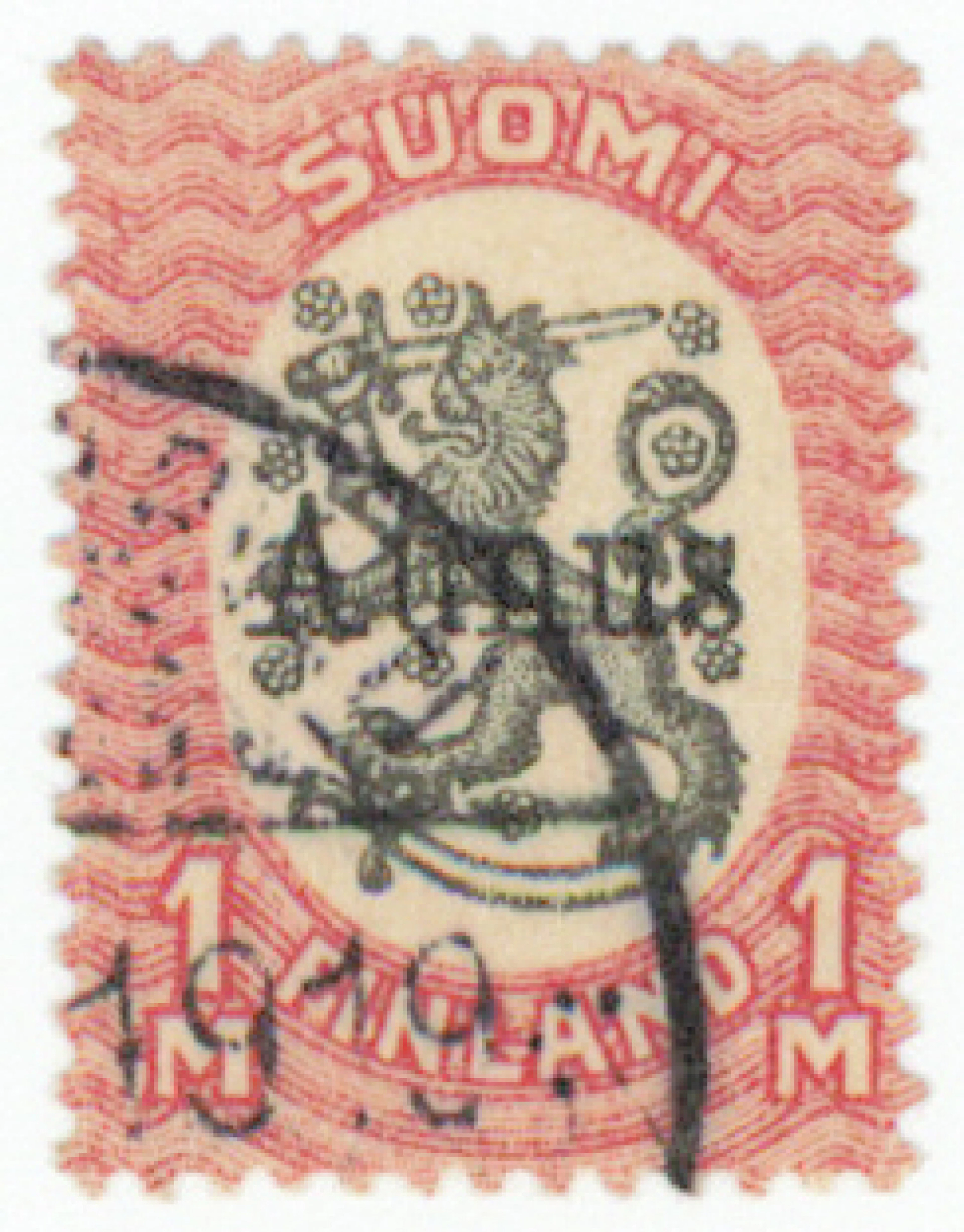 1 markka beautiful used. Certificate: Lehtonen (2010).