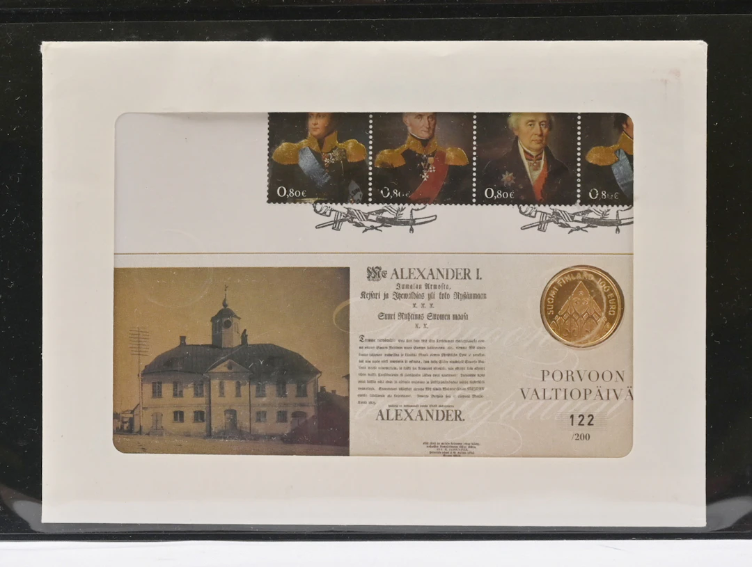 2009 100€ Diet of Porvoo 200 years, gold in coin letter