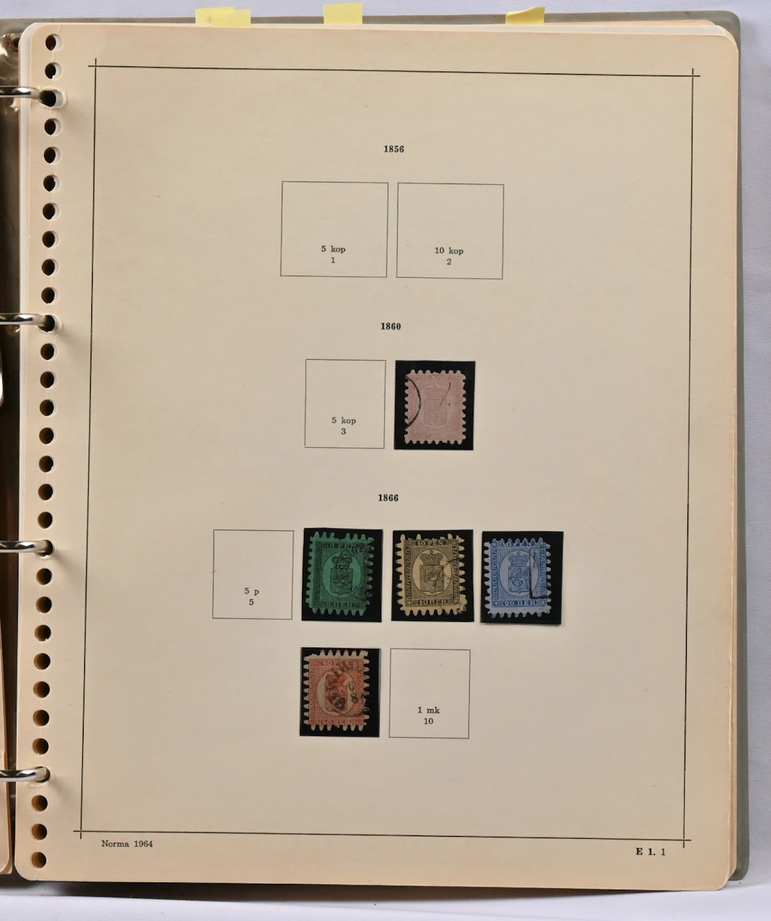 1860 - 1965 basic collection in album including eg. issue 1891 7 rouble