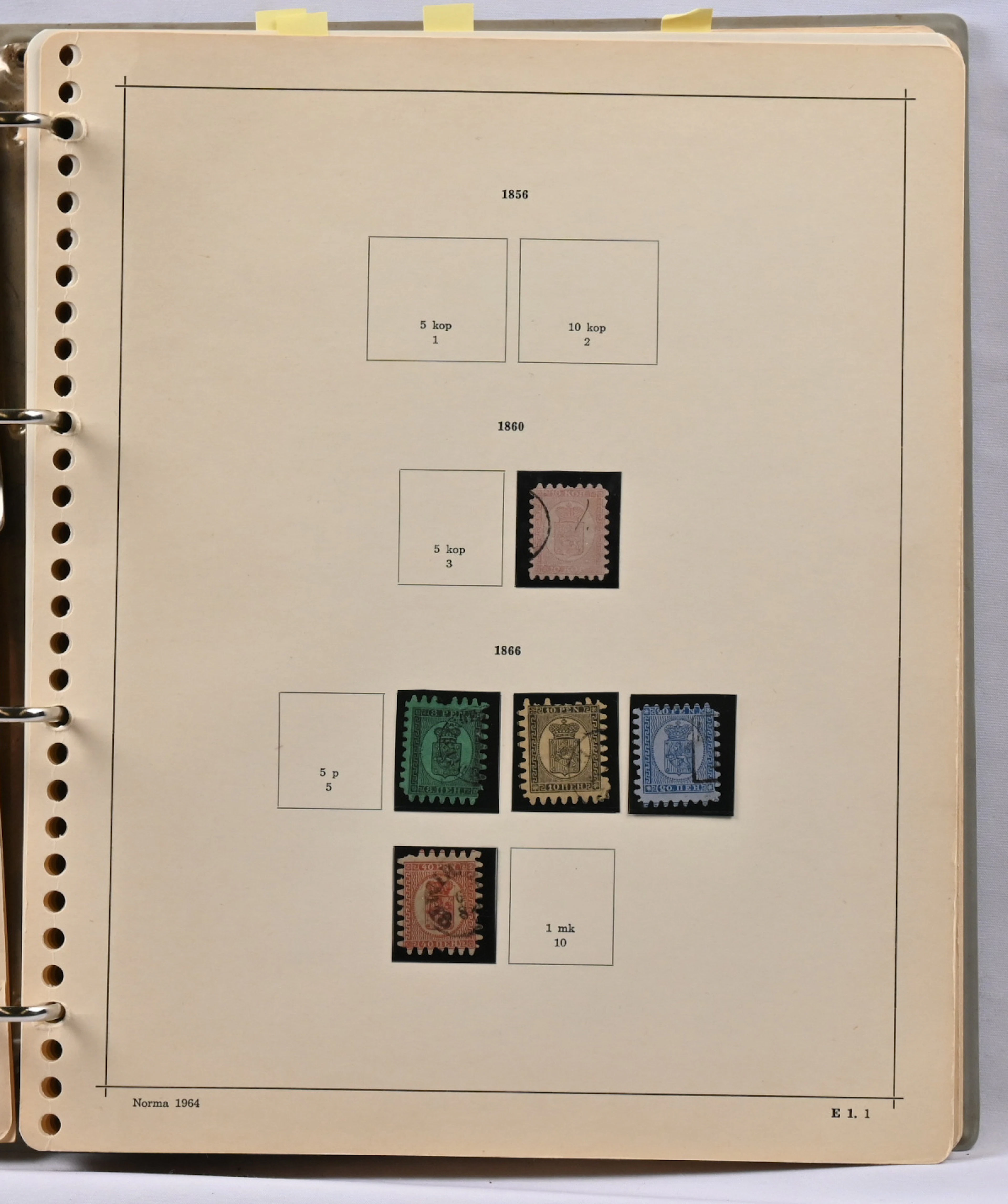 1860 - 1965 basic collection in album including eg. issue 1891 7 rouble
