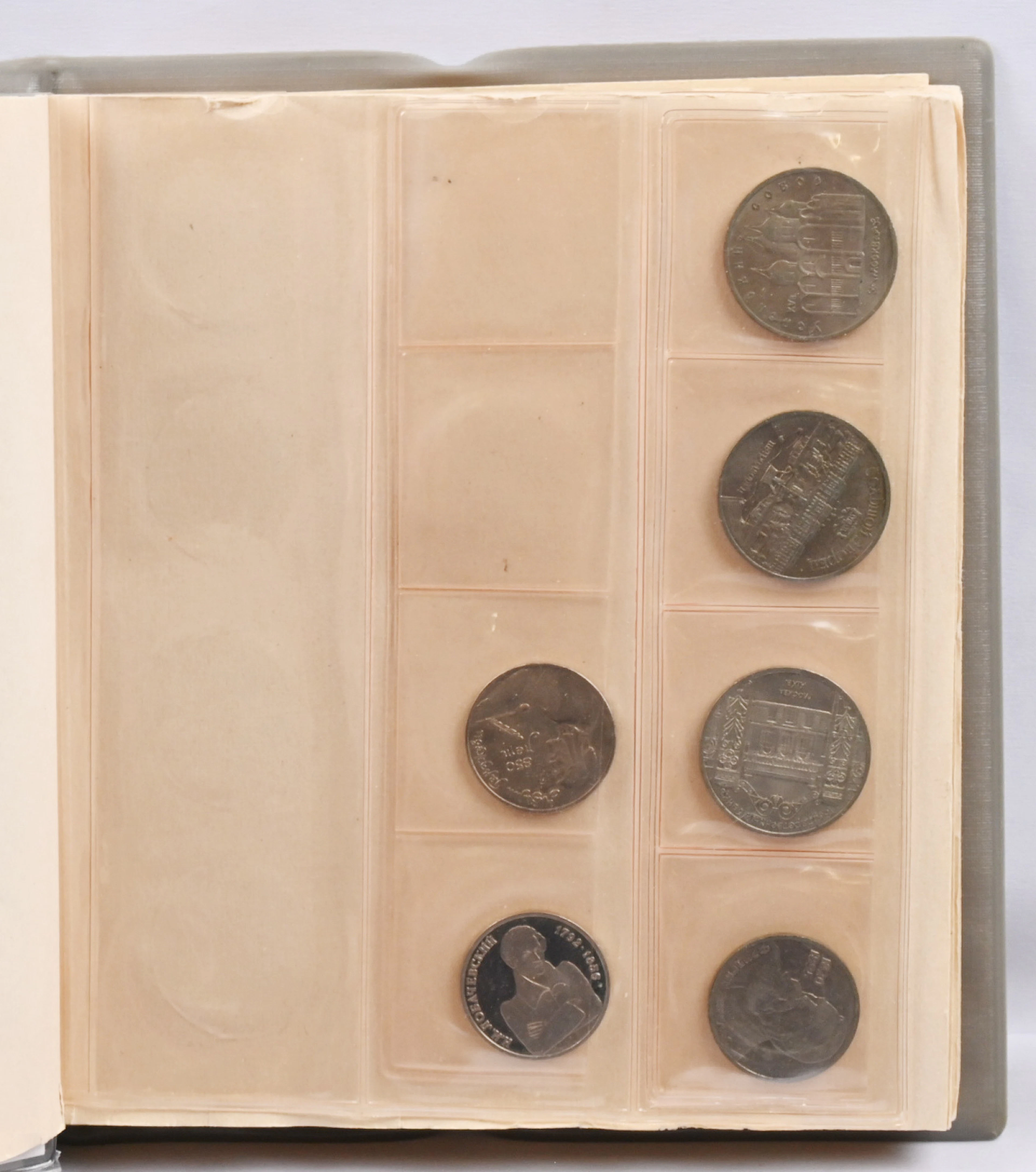 Album mainly of 1980 - 1990s coins. Also a little bit of other coins