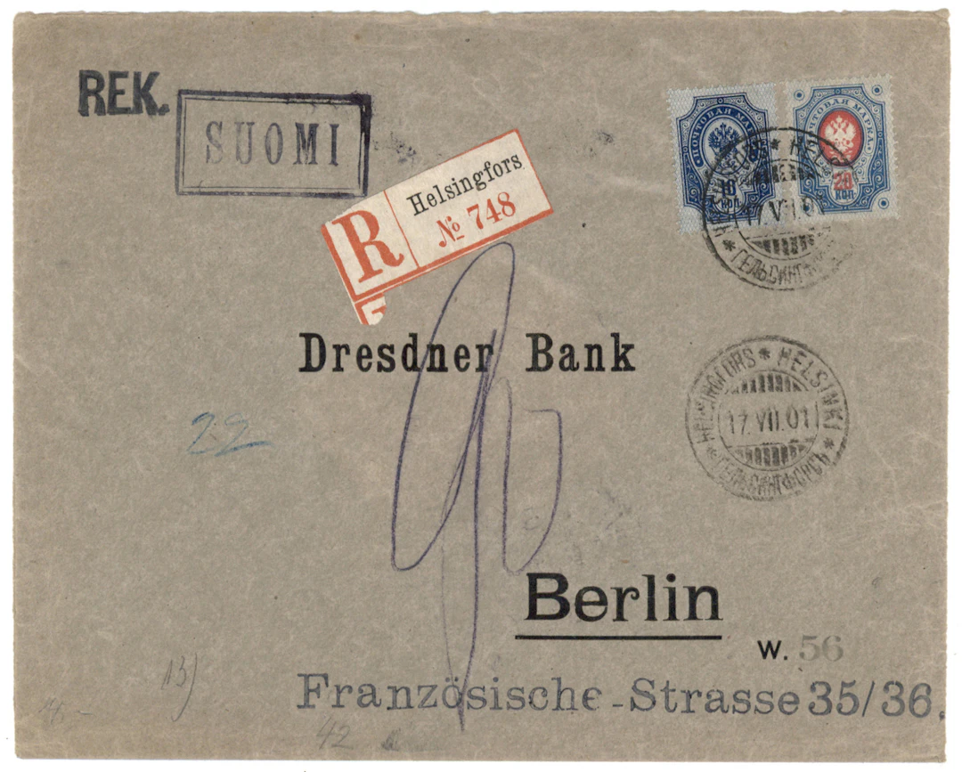 20 kopek and Russian 10 kopek on a registered 2nd weight class cover