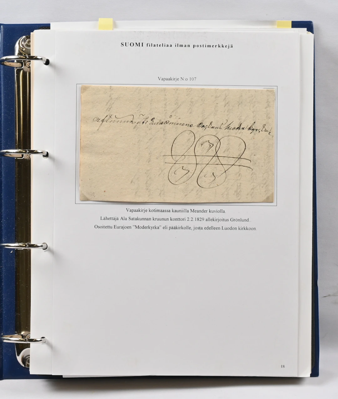 Old covers and postal stationery collection material partly mounted