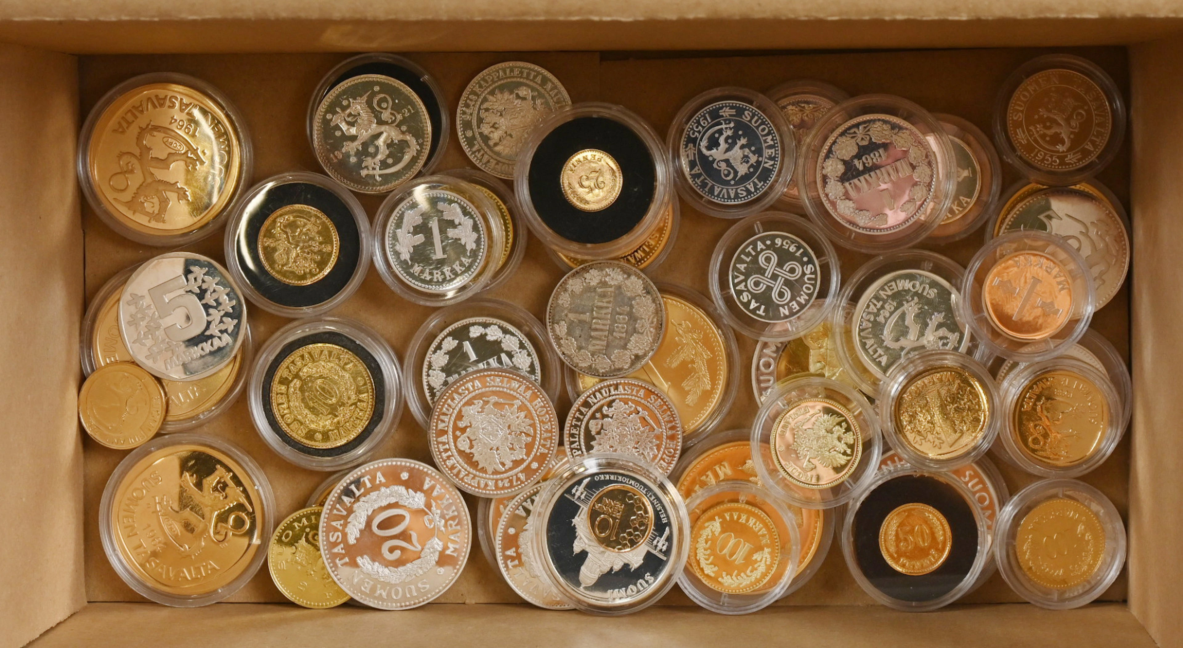 Moneta's/Mint's different memorial strikes, many of which are silver
