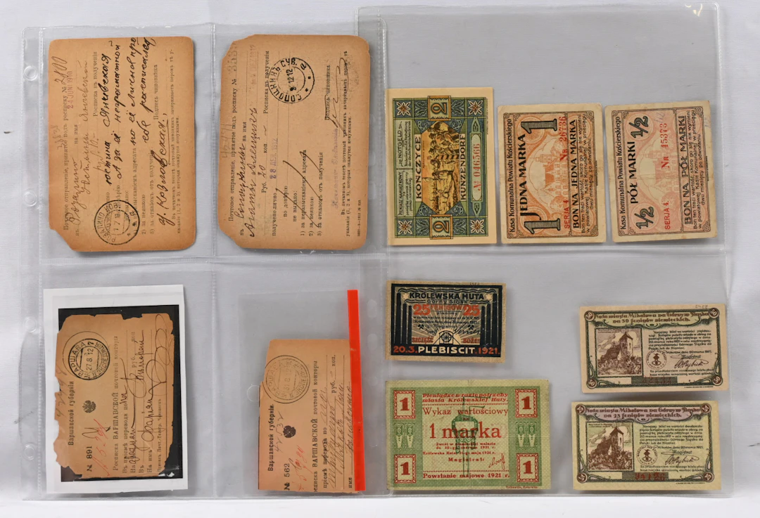 Poland, interesting selection 50 pieces of old emergency money, other