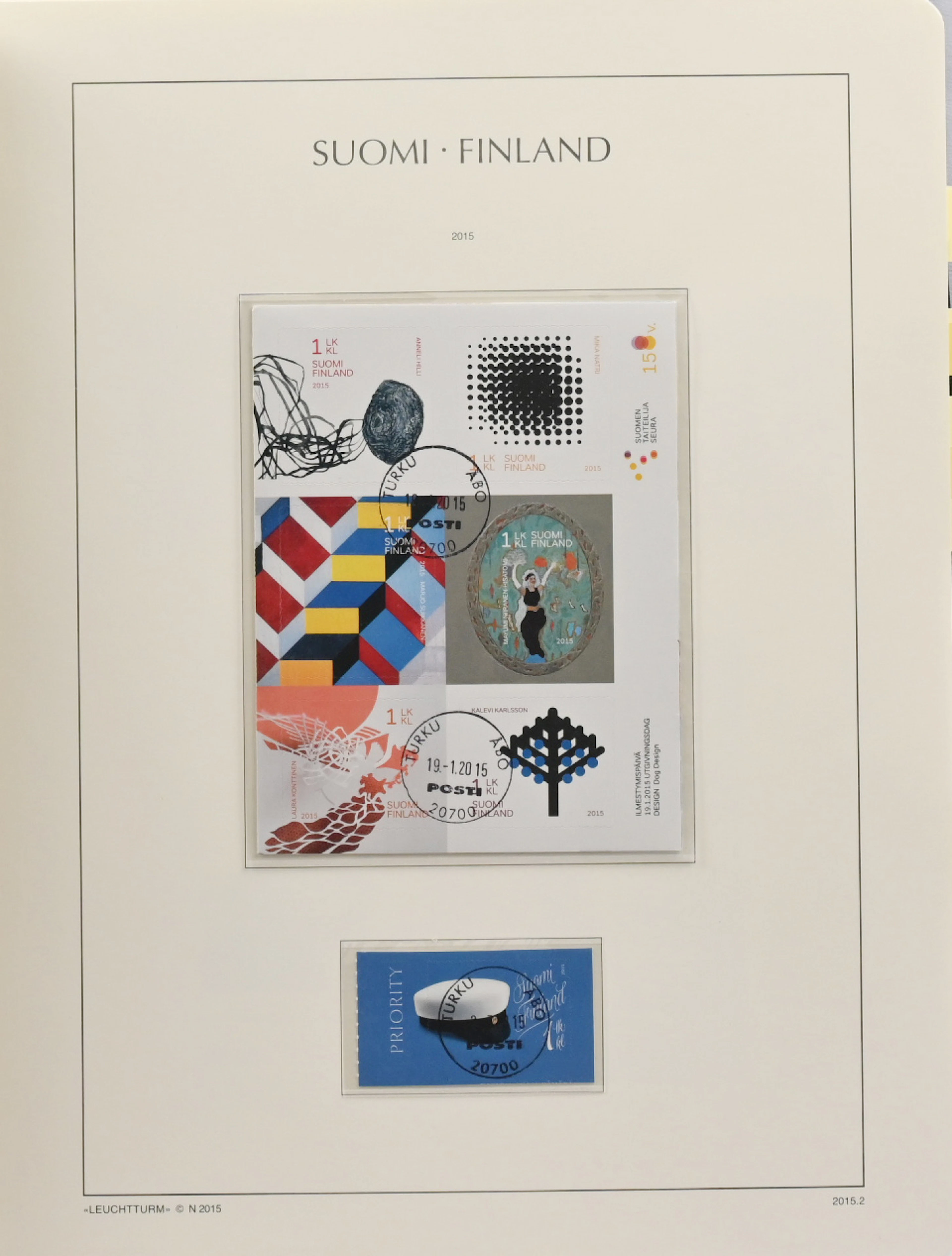 2015 - 2019 apparently complete superb cancelled collection on pages