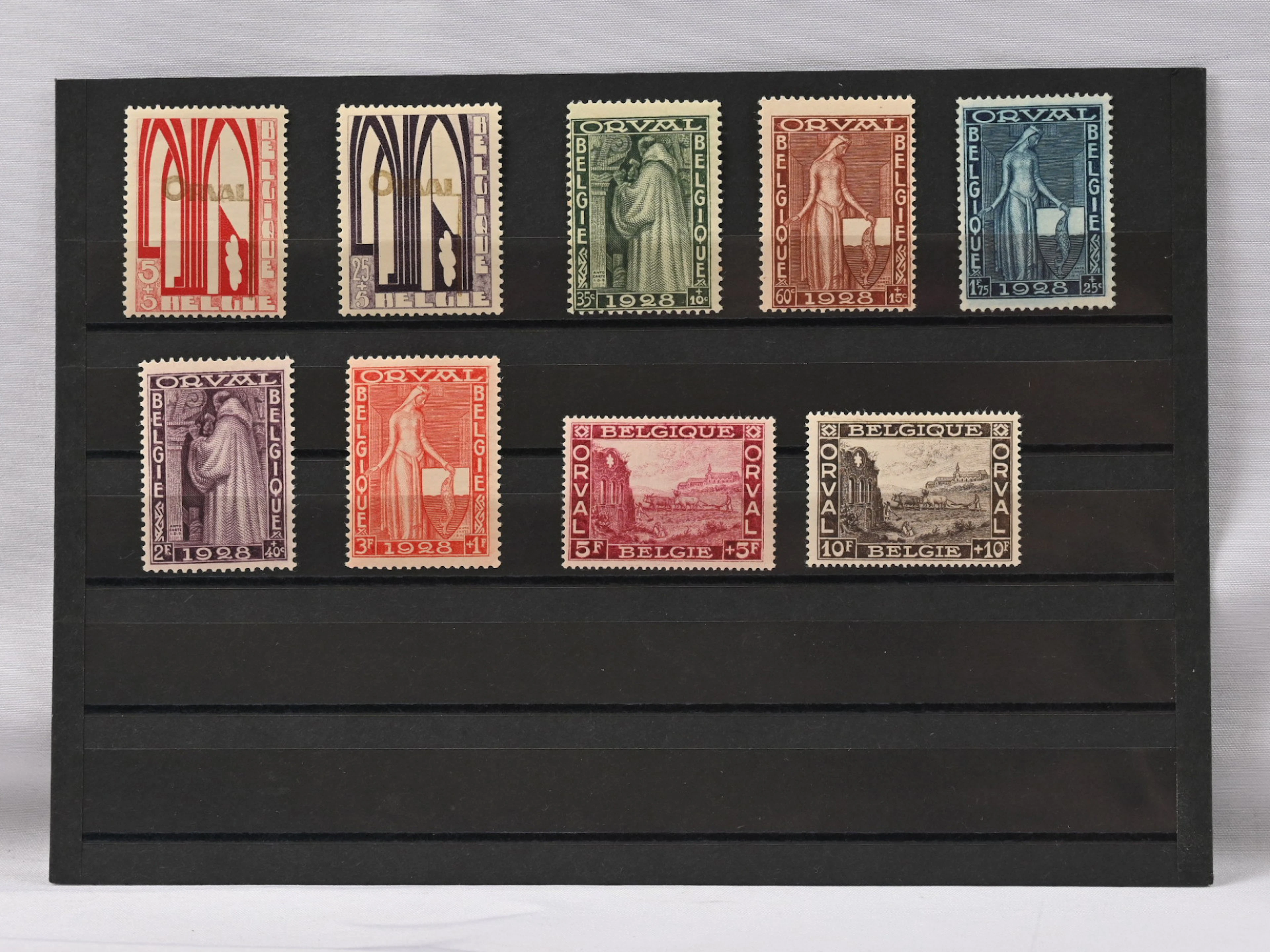 1928 Orval Mi 235-243, very fine mint ** set.
