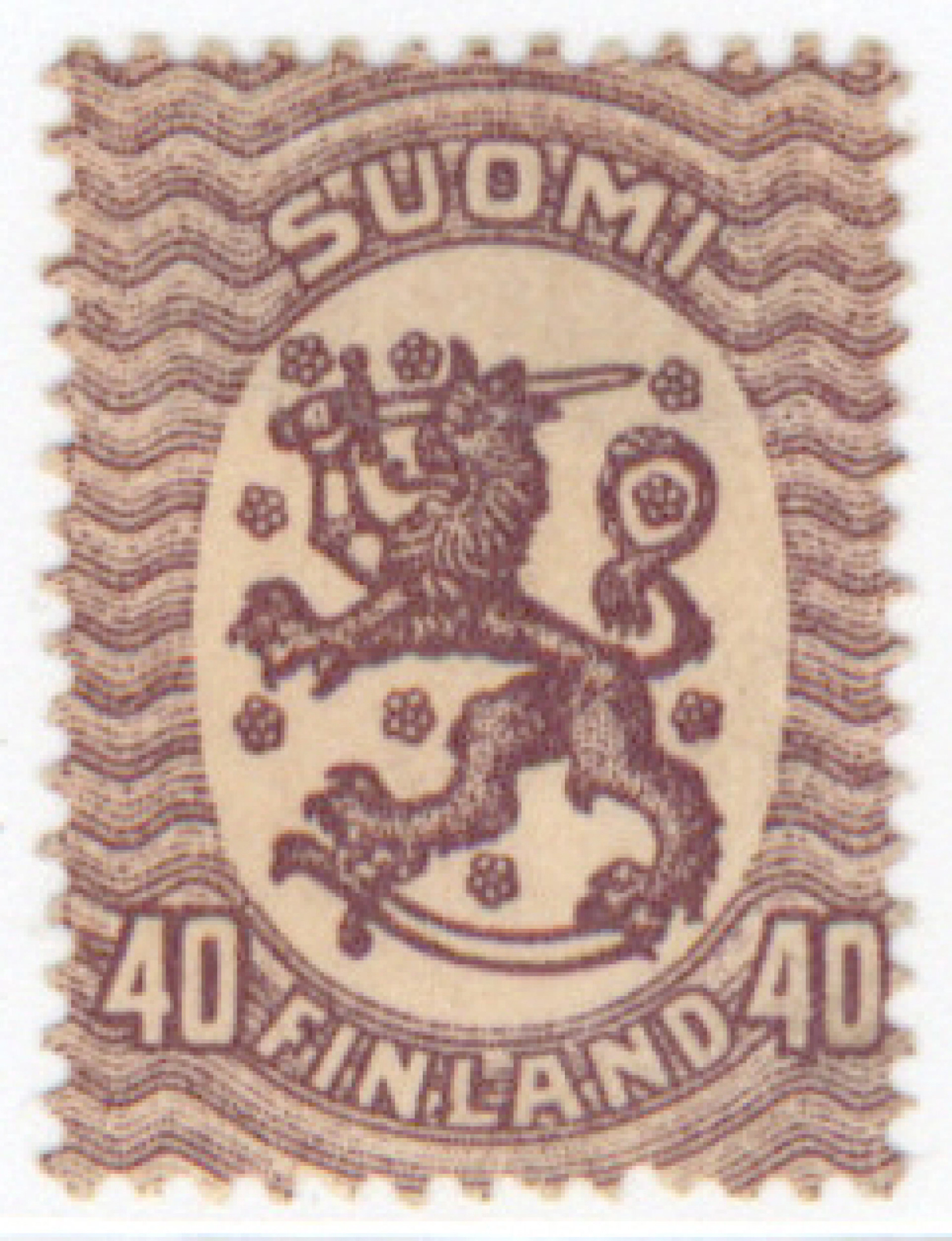 1919 40 penni B fine mint * (L. 72B).
