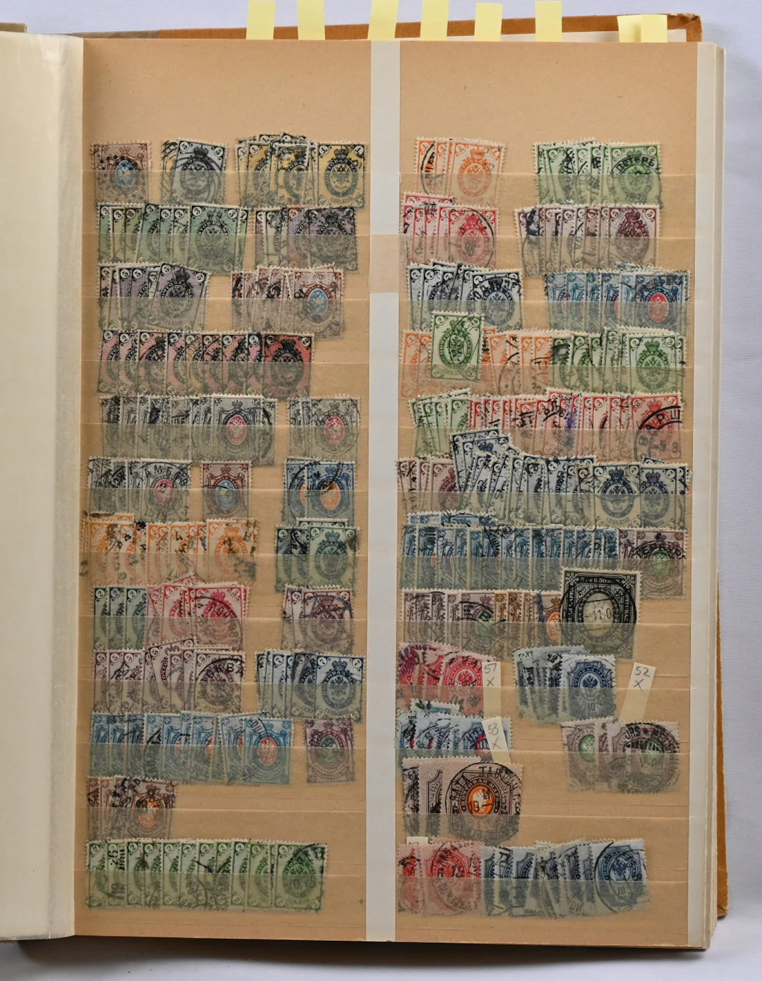 In an old stockbook interesting material of mainly older material