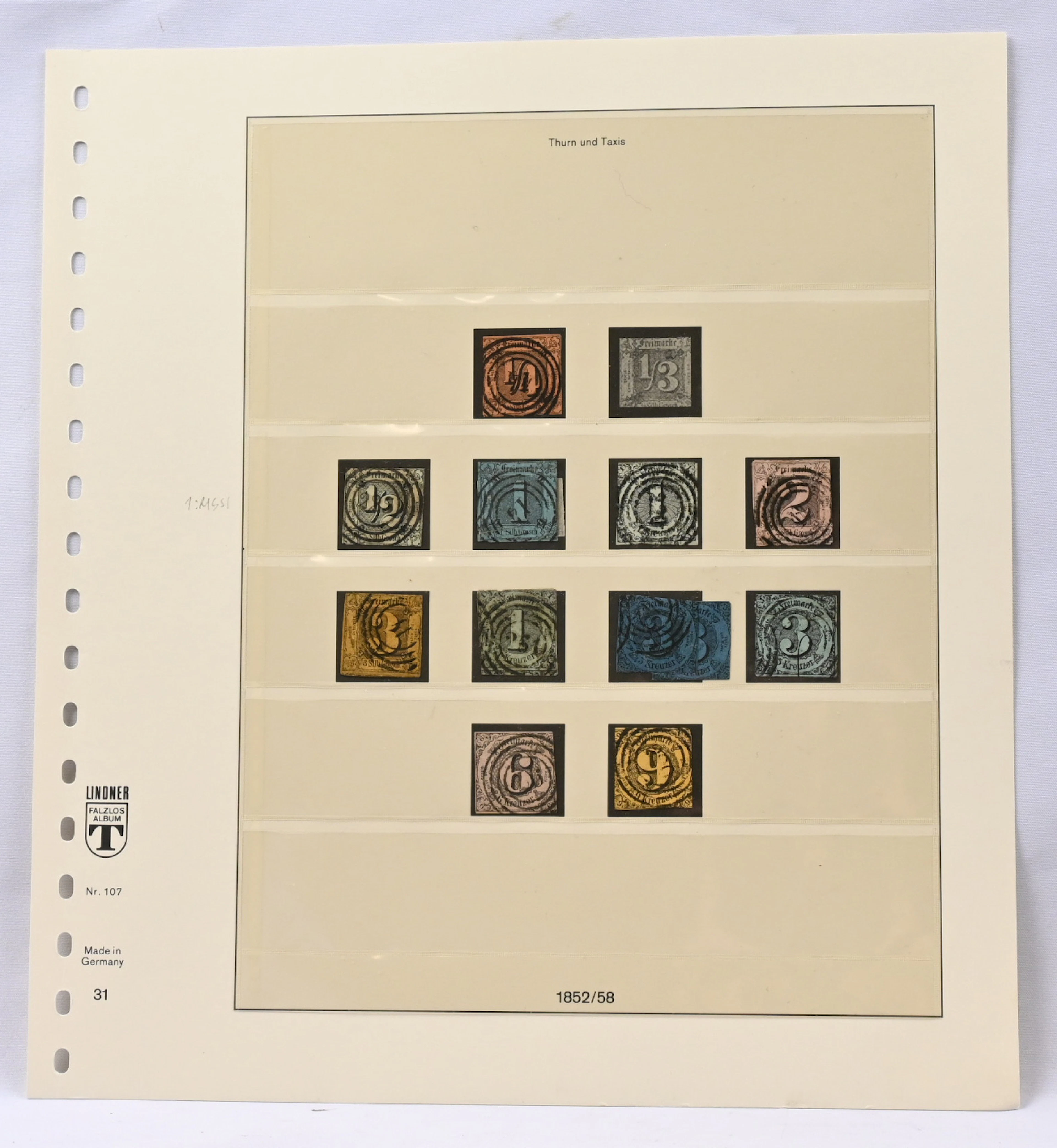 Thurn und Taxis 1852 - 1866 collection of used and mint material on