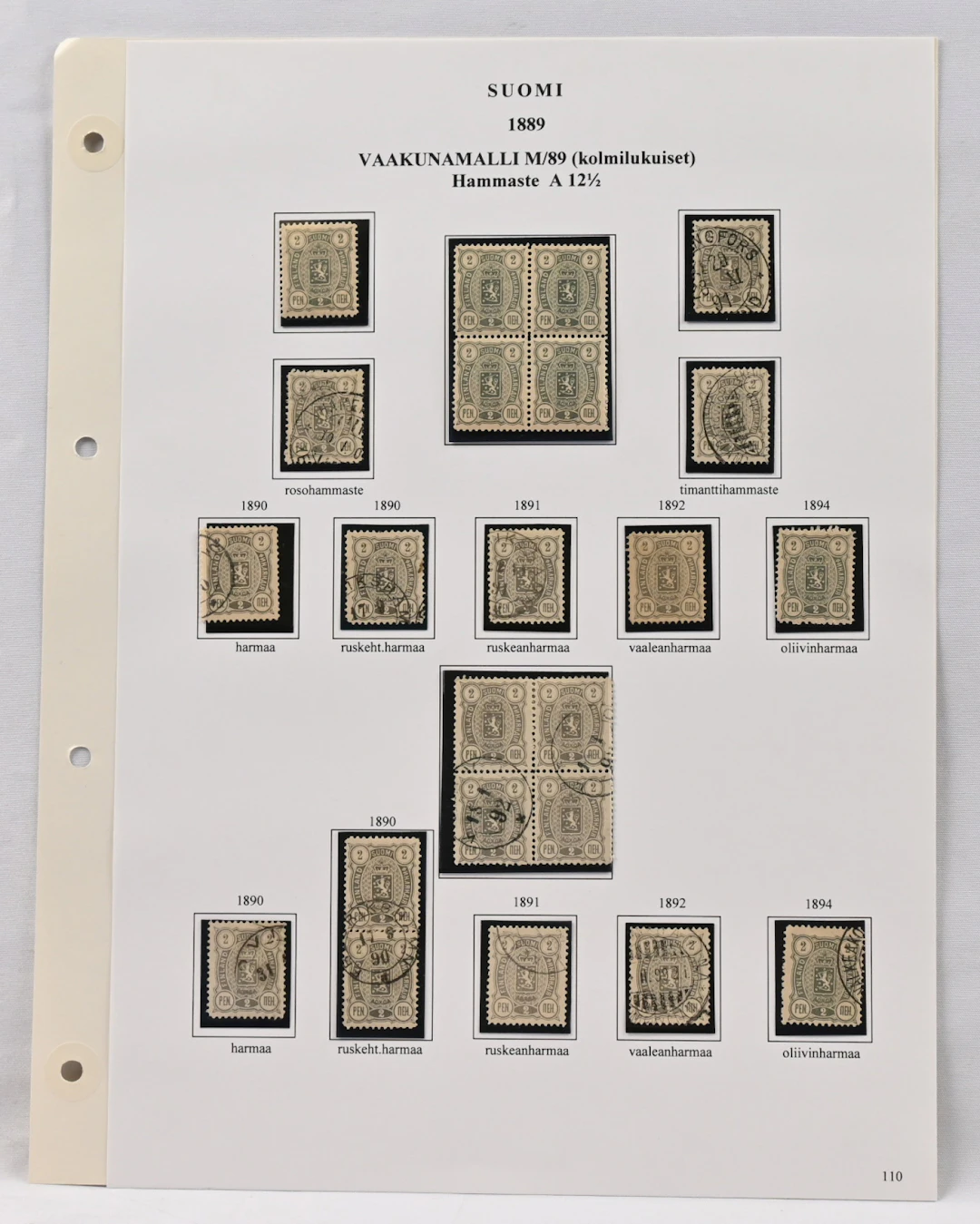 Issue 1889 beautifully mounted special collection on over 20 pages