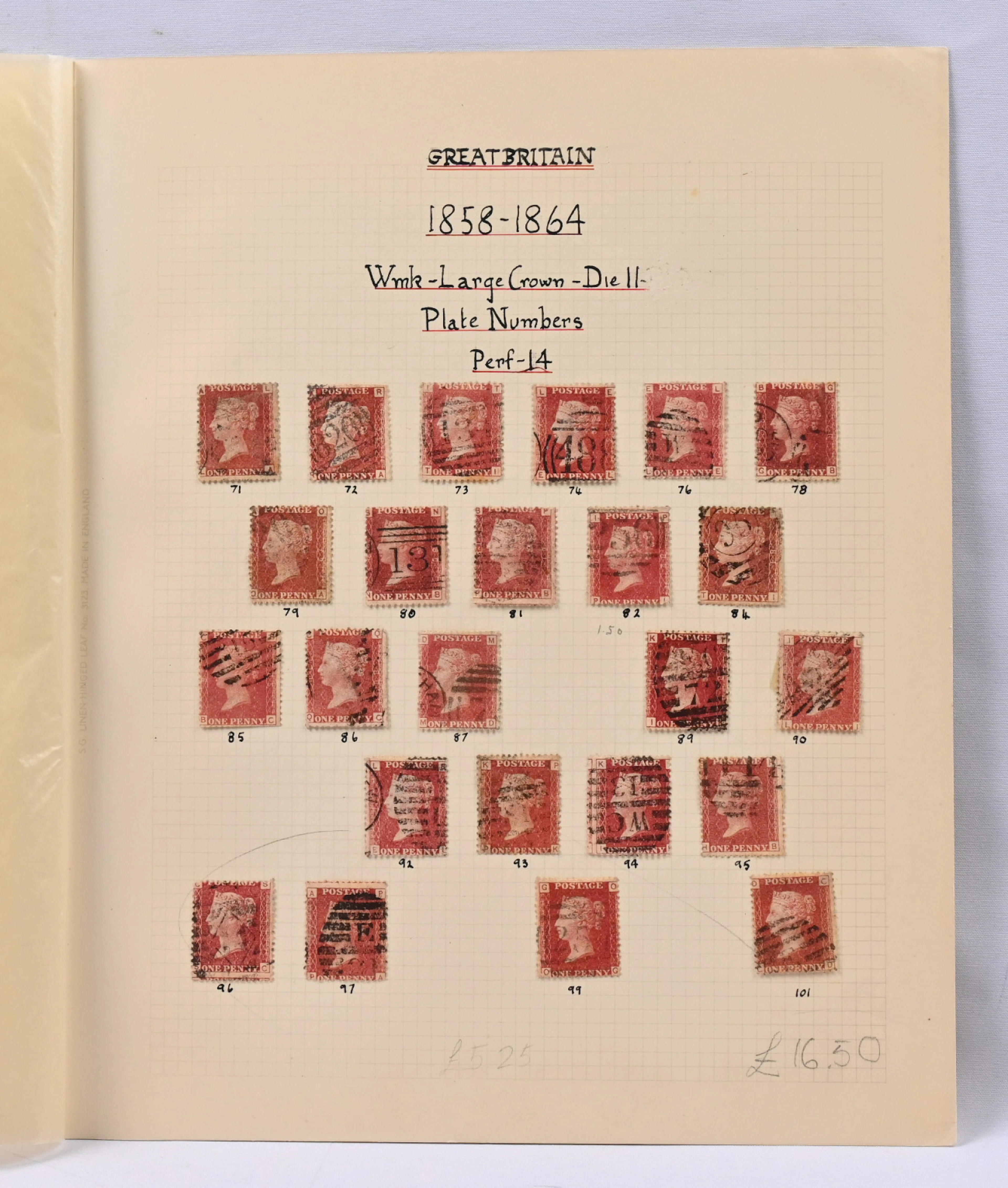 Small collection on pages, old and newer part, eg. approximately 90