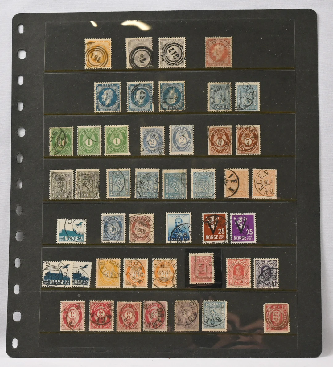 From 1856 onwards small **/*/o selection on three stock pages. 30
