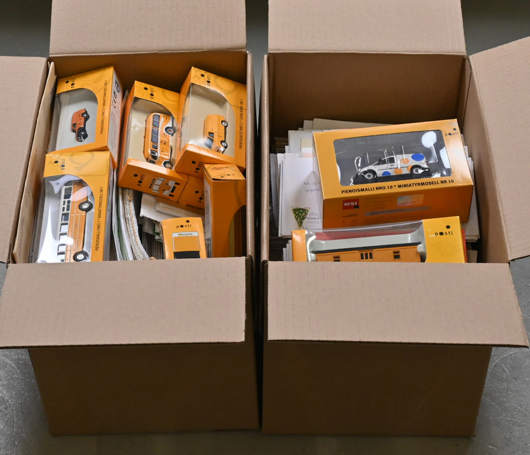 Toys, Posti collectible cars etc. numbers 1 - 10 in original packages