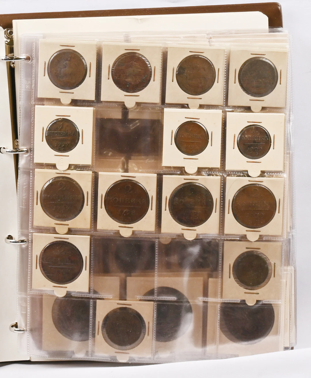 Collection from the 1700s to the 1920s over 80 coins, eg. silver roubles