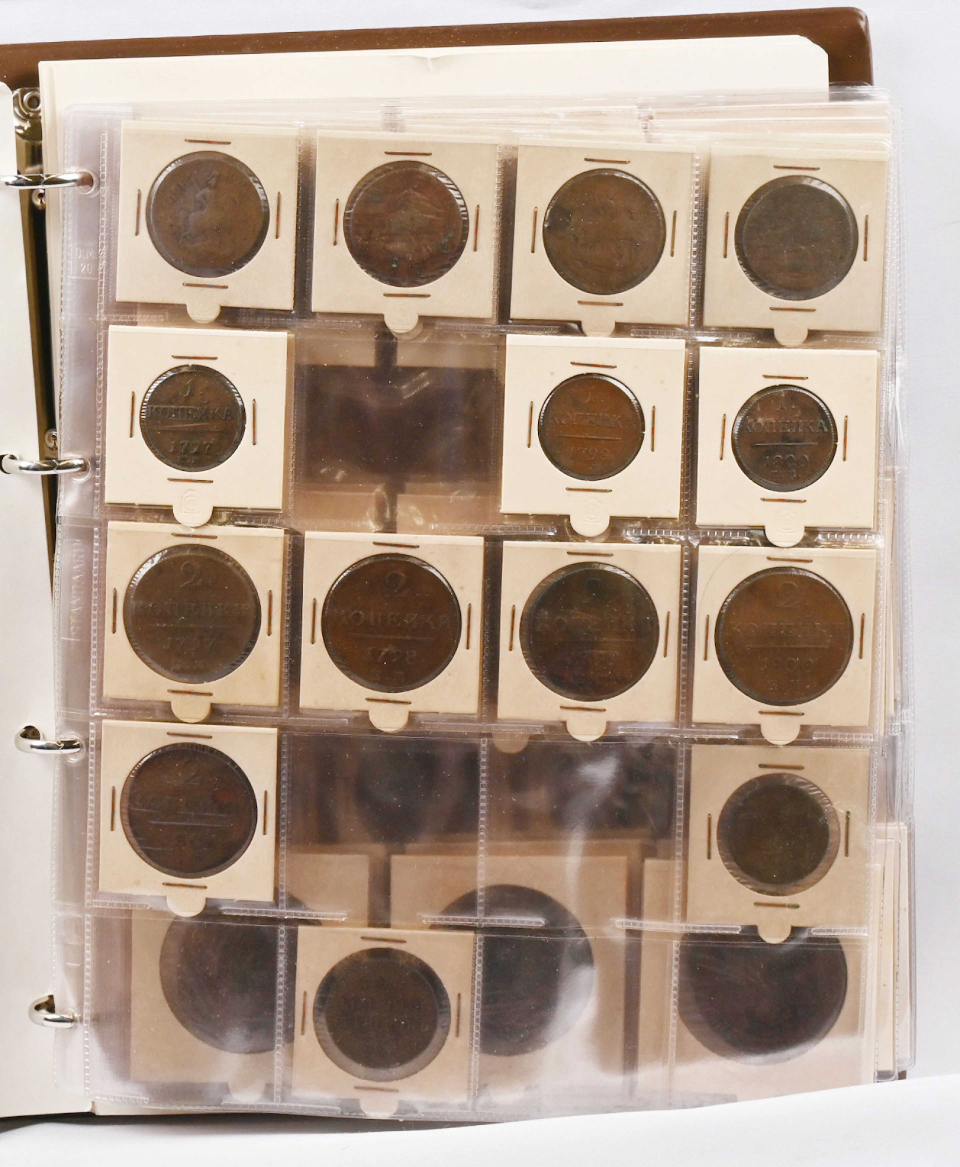 Collection from the 1700s to the 1920s over 80 coins, eg. silver roubles