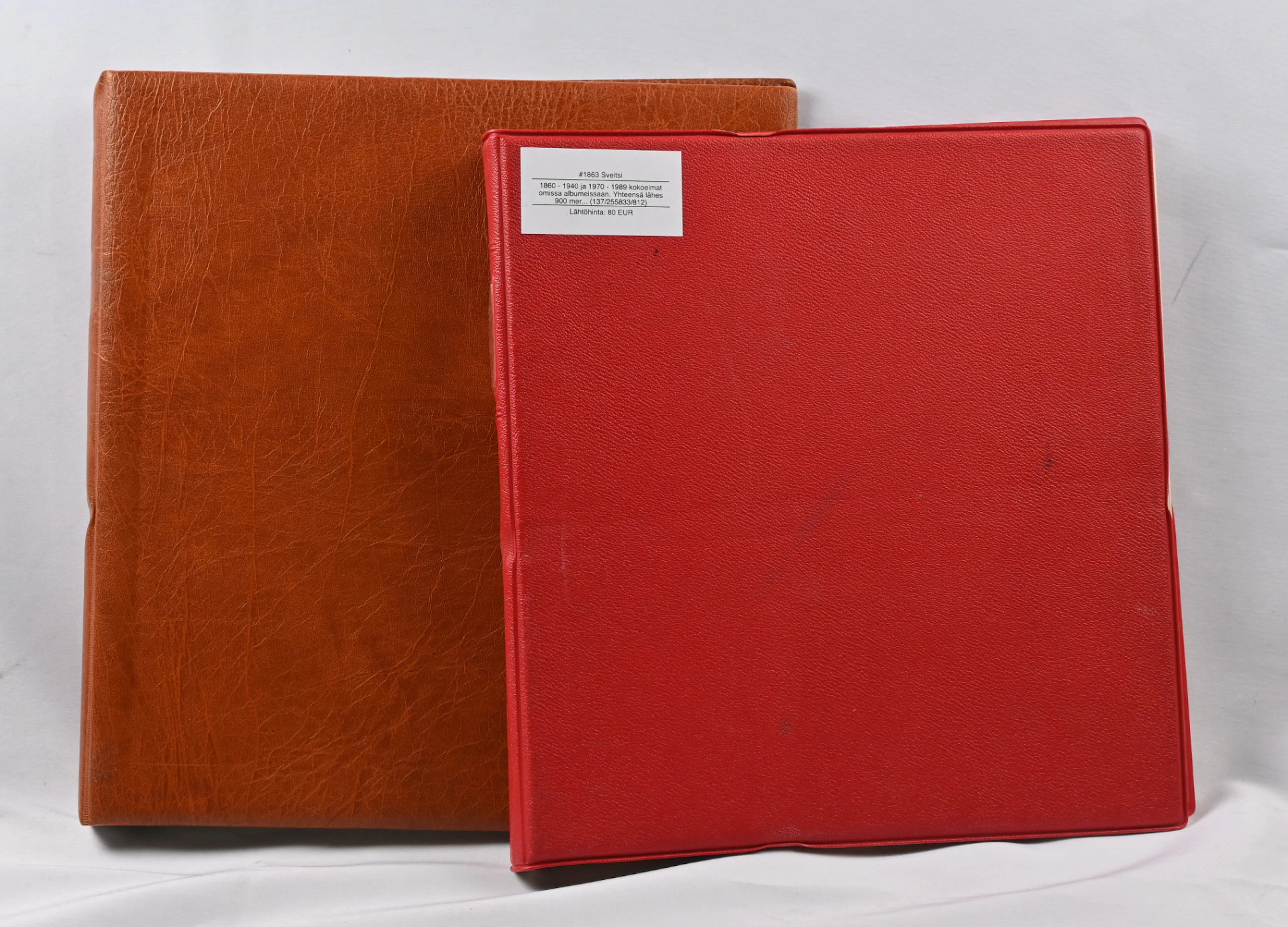 1860 - 1940 and 1970 - 1989 collections in separate albums. Total