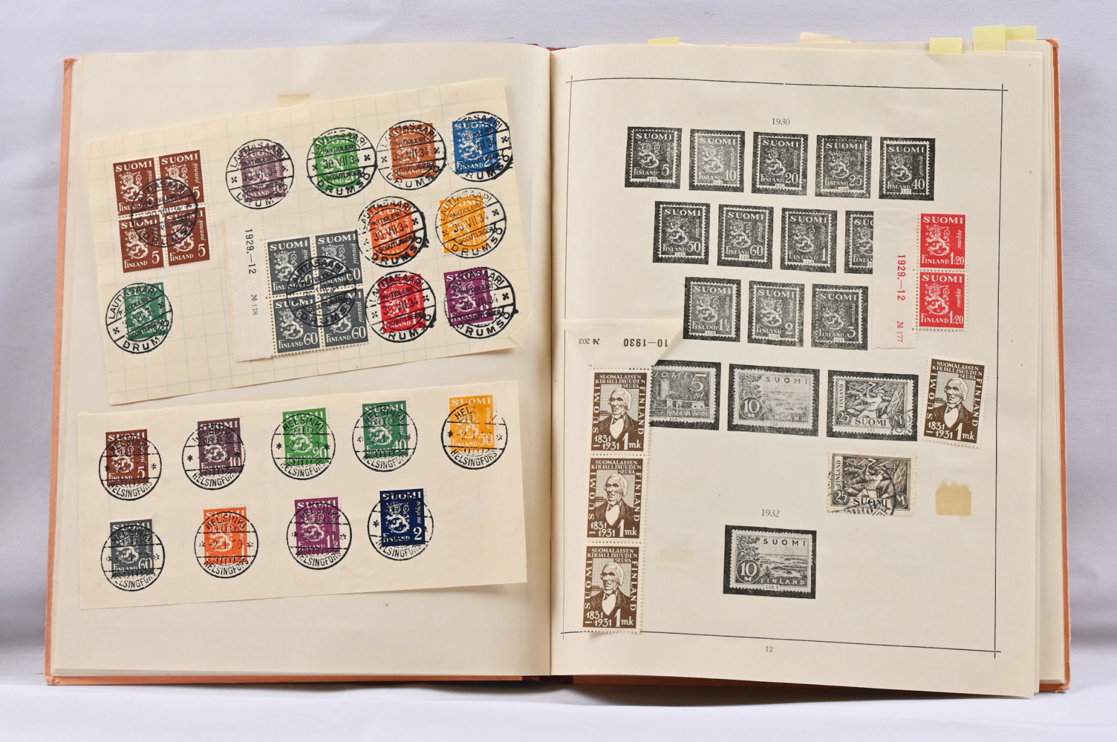 Selection of material in an album: multiples and other material eg.