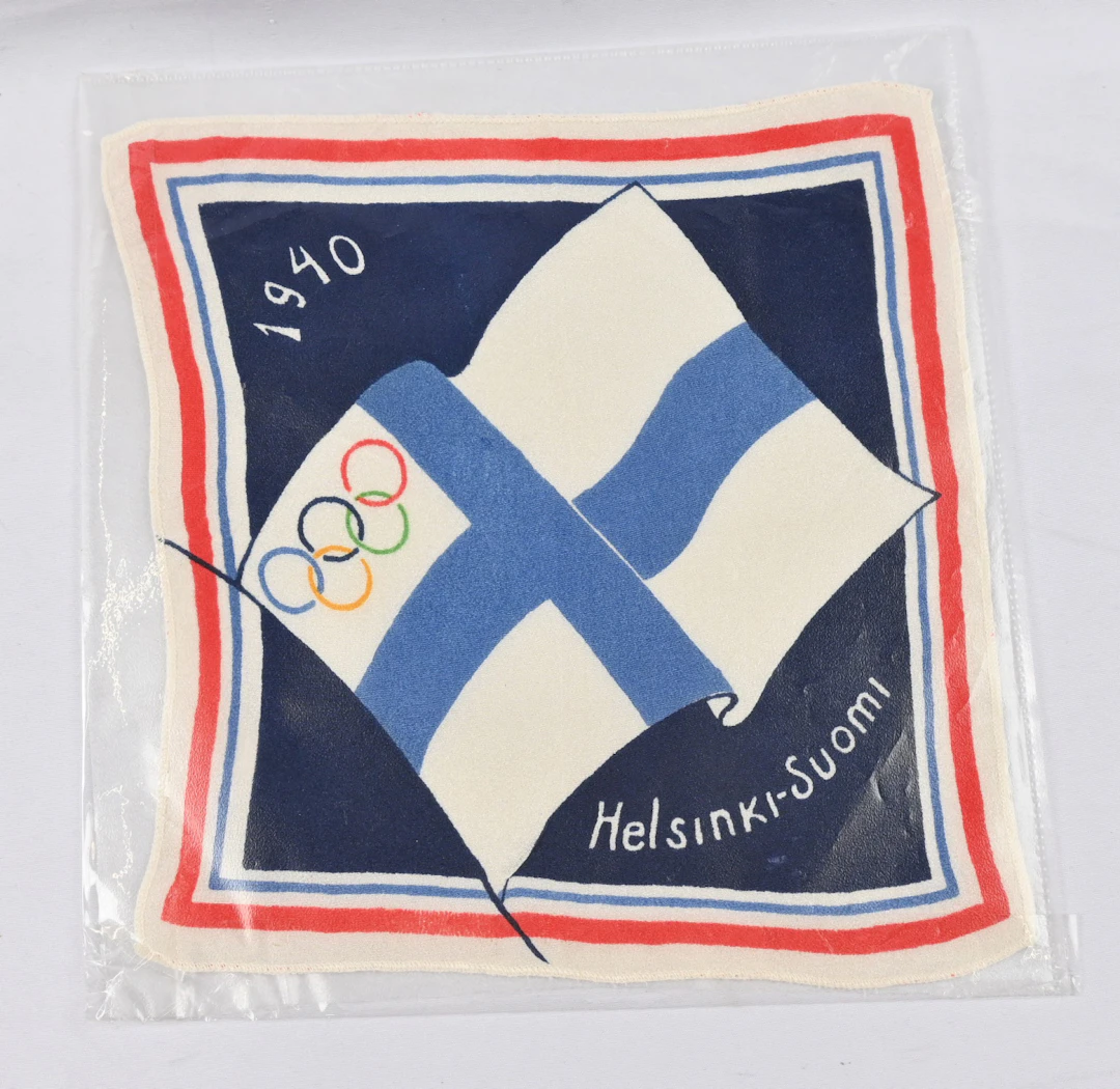 Olympic Games 1940 cloth, Helsinki-Finland 1940.