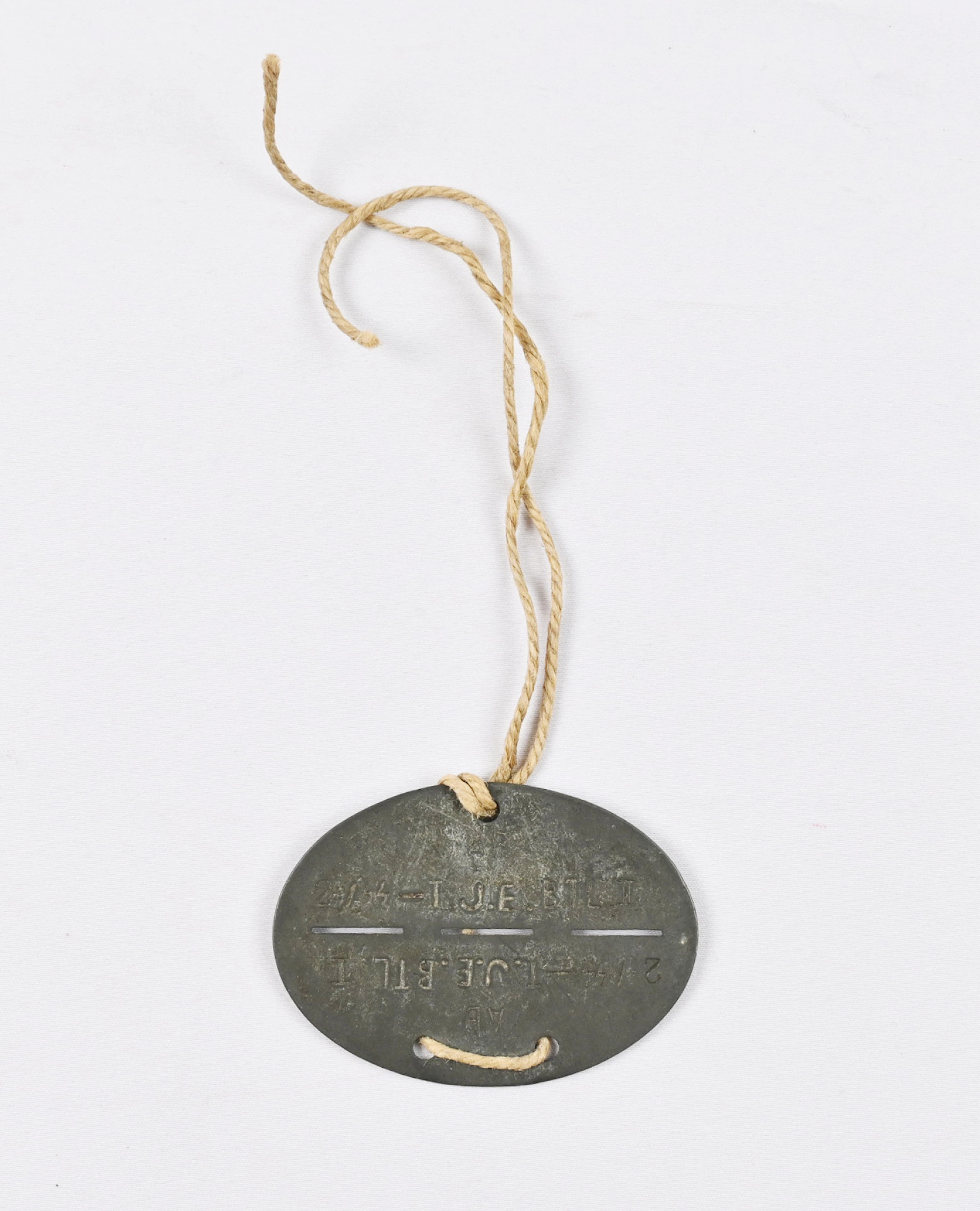 Military identification tag of a Finnish SS volunteer. Rare!