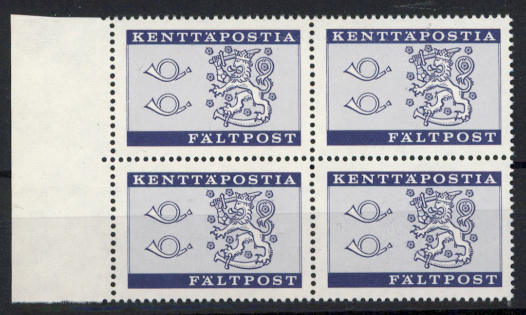 1963 field post stamp, MNH ** block of four with sheet margin