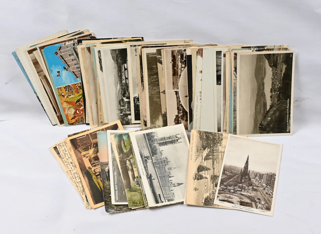 Old foreign landscape / topographical cards, ca. 190 pieces. All before