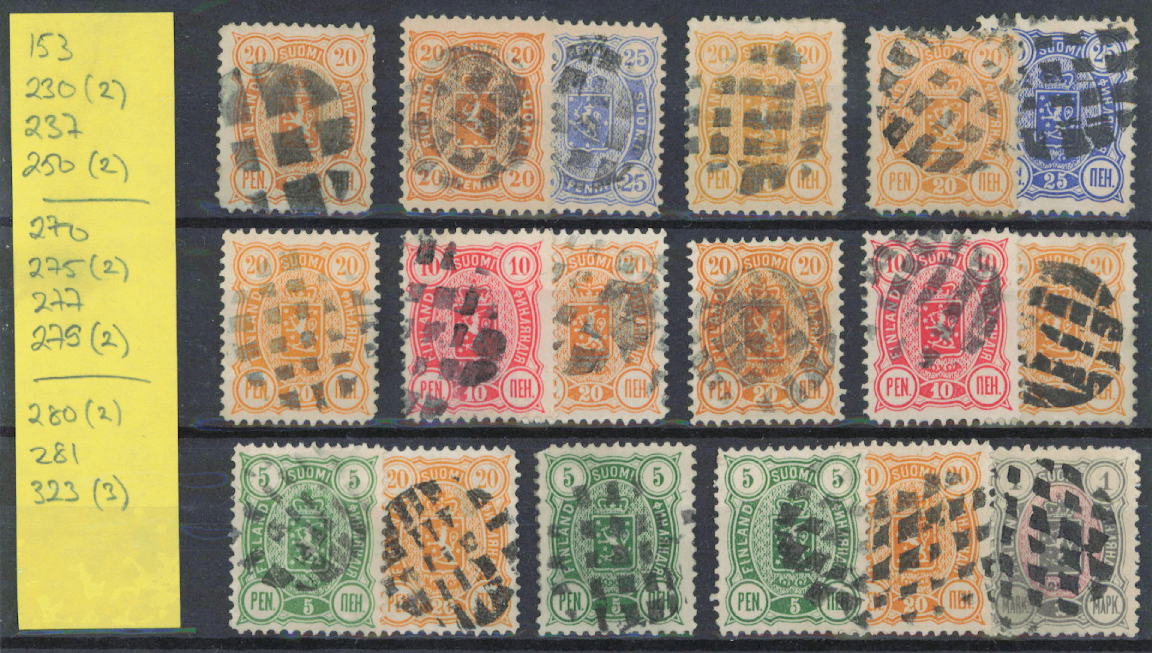 Joensuu figure cancellations selection on issue 1885 - issue 1889