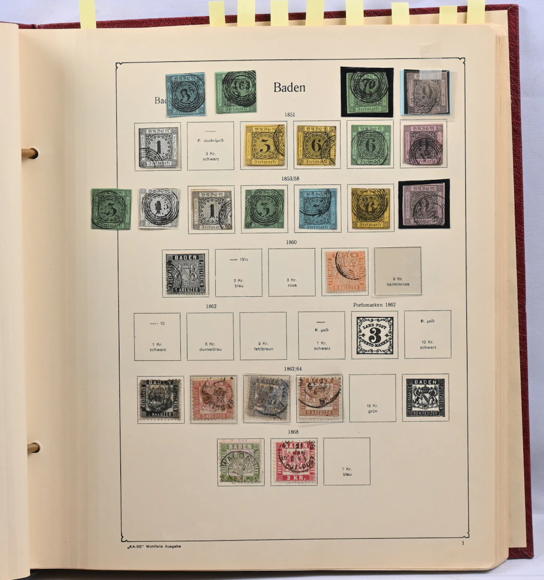Collection of old states in an album, included also a little bit of