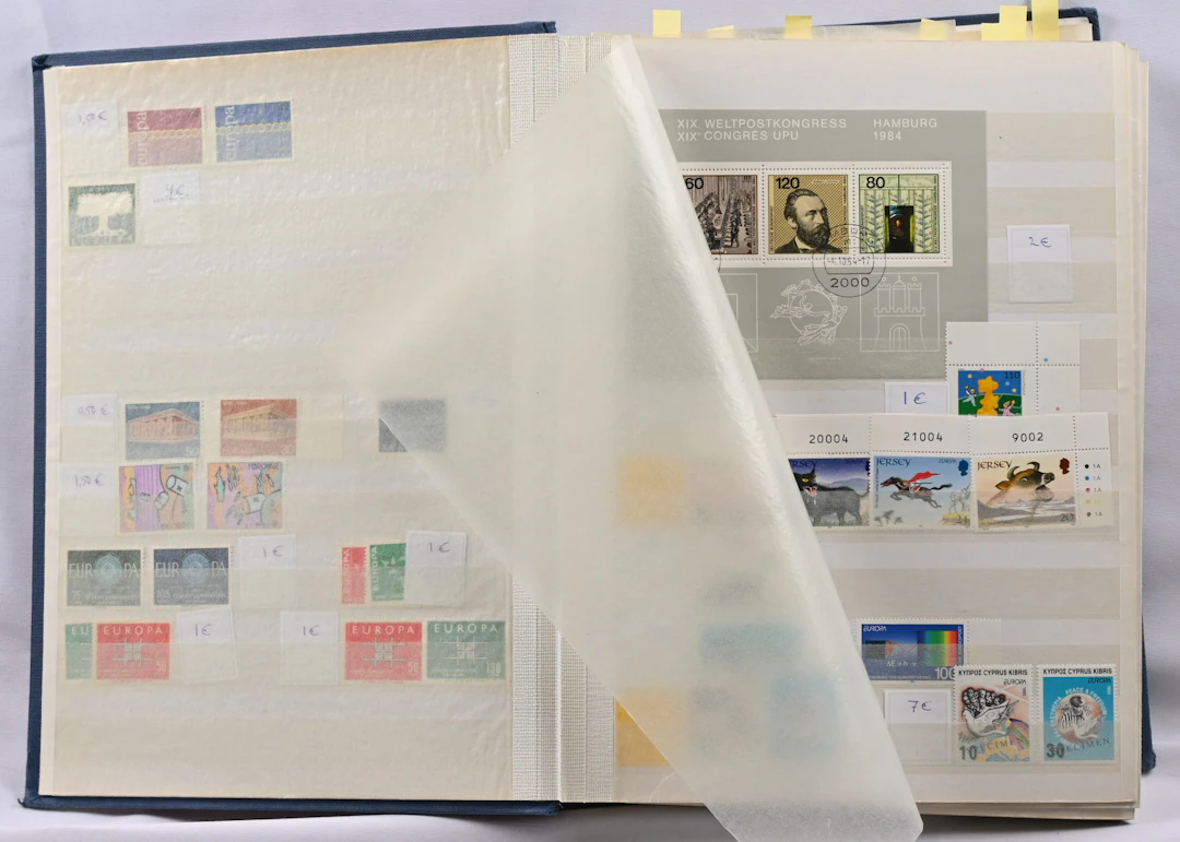 Various thematics, dealers old sales album with many various thematics: