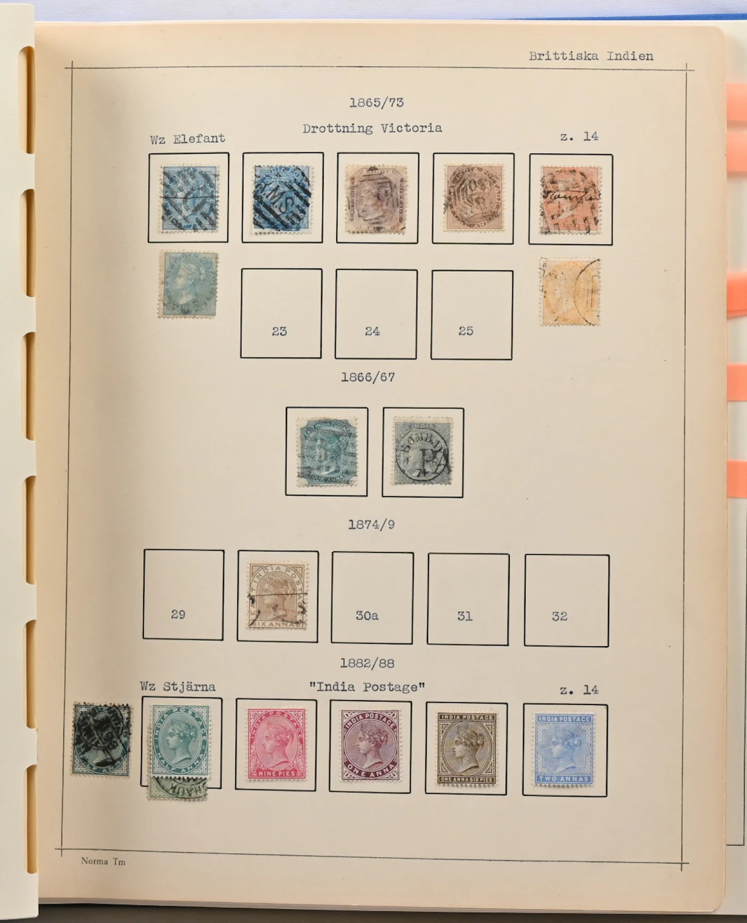1865 - 1979 mainly used (a little bit **/*) collection in an album
