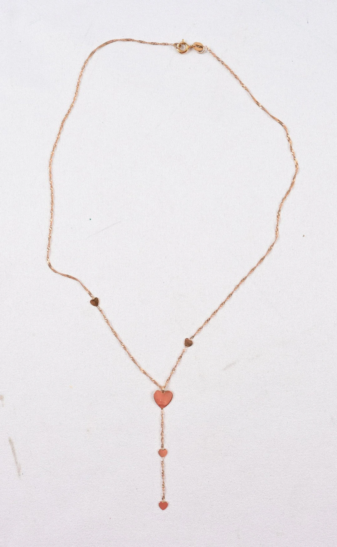 Balestra, heart pendant, gold (585), chain length approximately 40