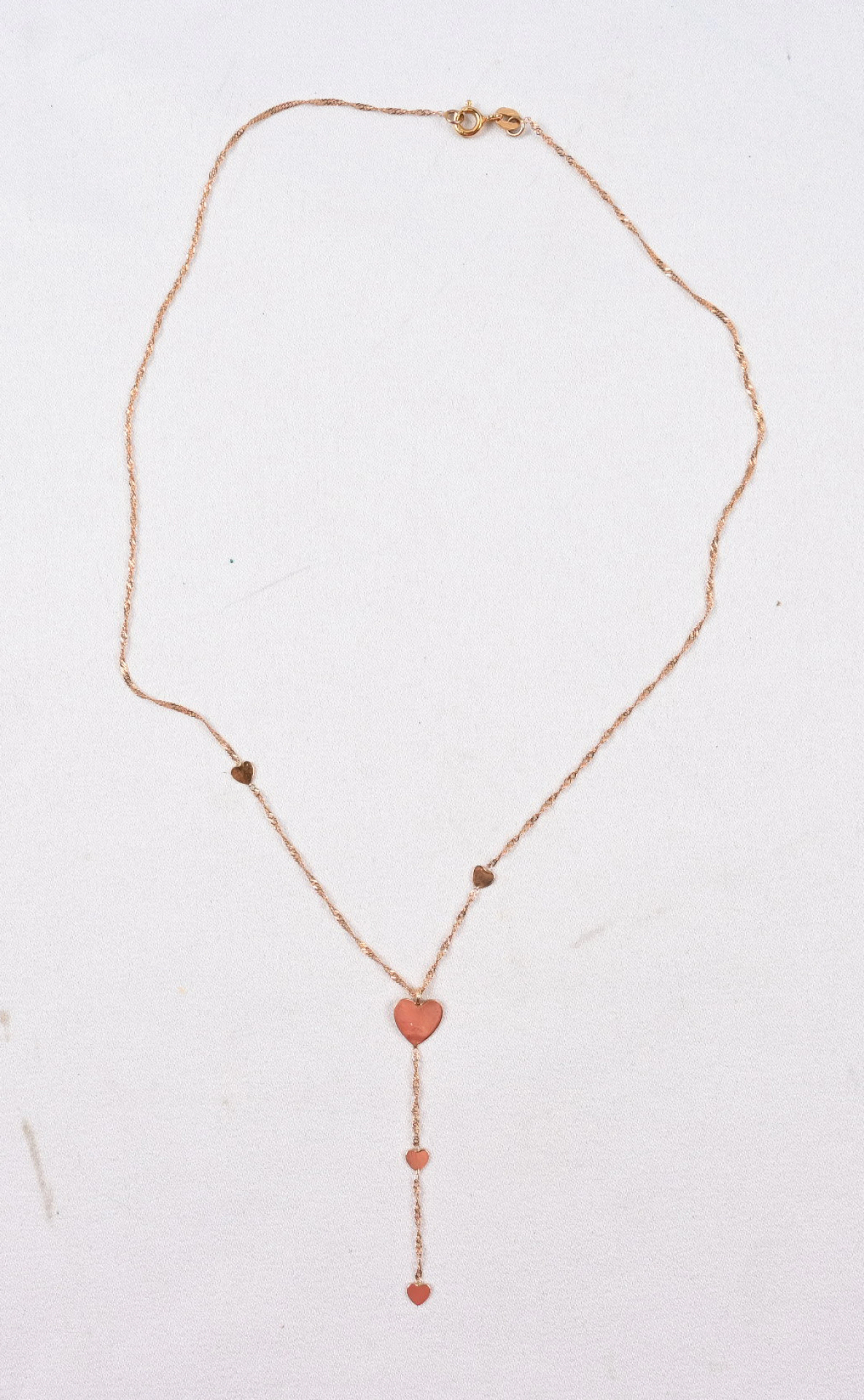 Balestra, heart pendant, gold (585), chain length approximately 40