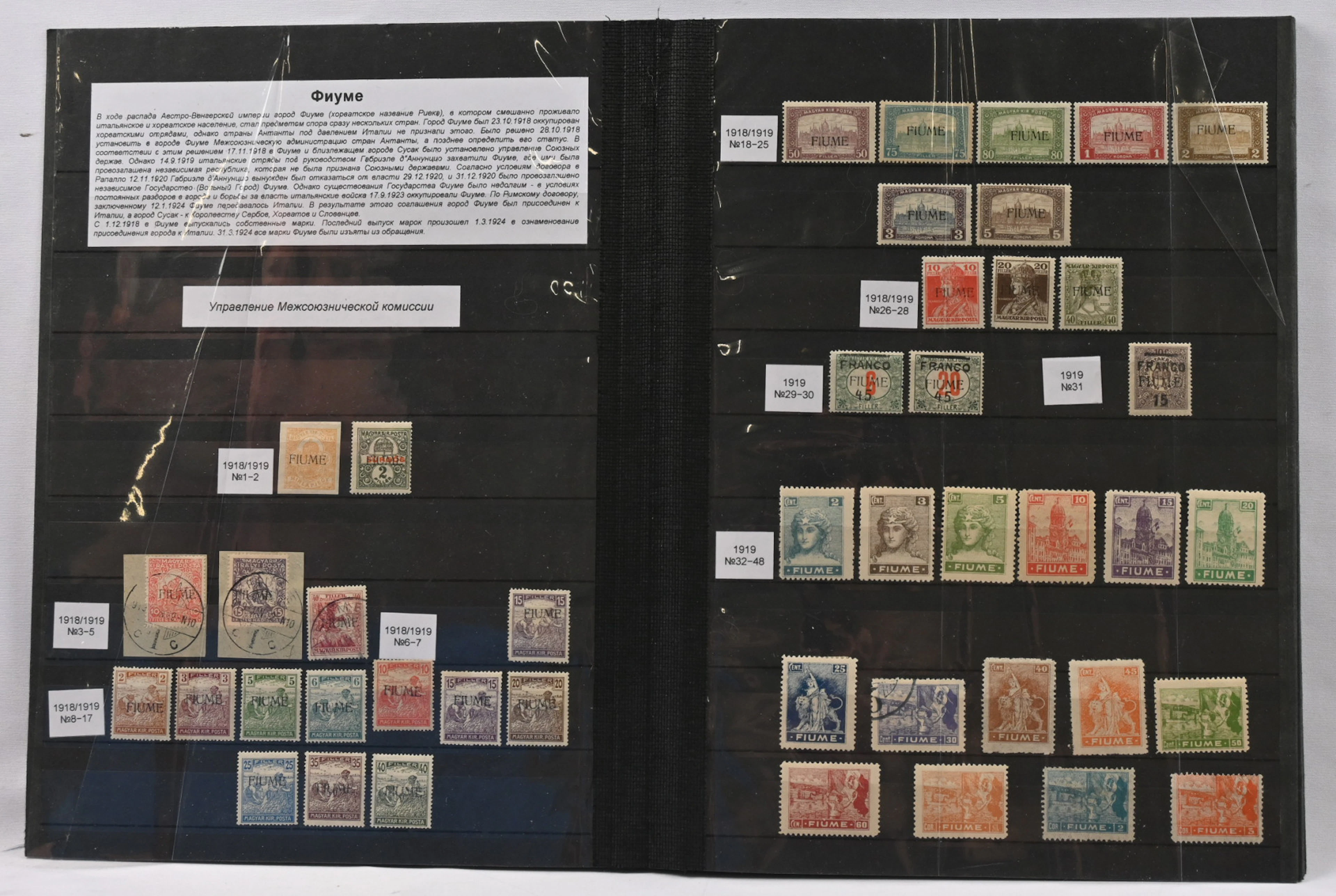 1918 - 1924 magnificent collection on stock pages, over 240 stamps