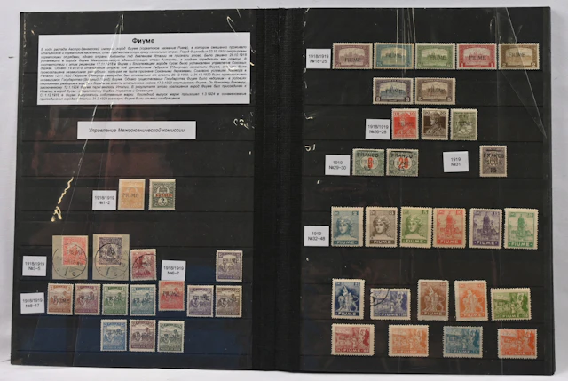 1918 - 1924 magnificent collection on stock pages, over 240 stamps