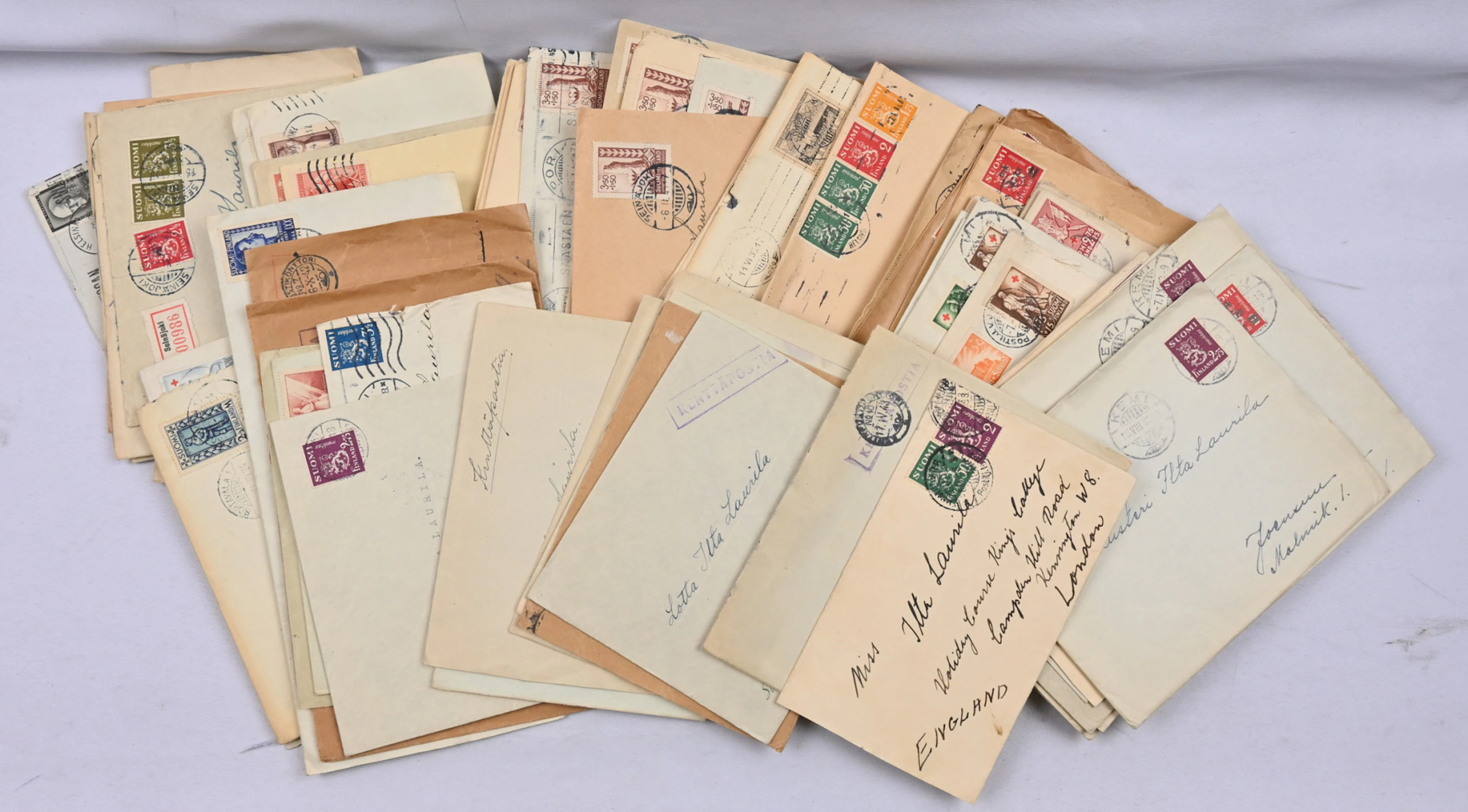 1935 - 1958 small selection of approximately 90 postal items from
