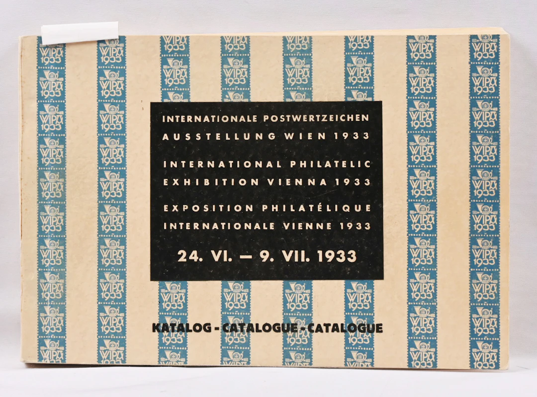 Exhibition catalogue of the Vienna WIPA 1933 exhibition. Descriptions