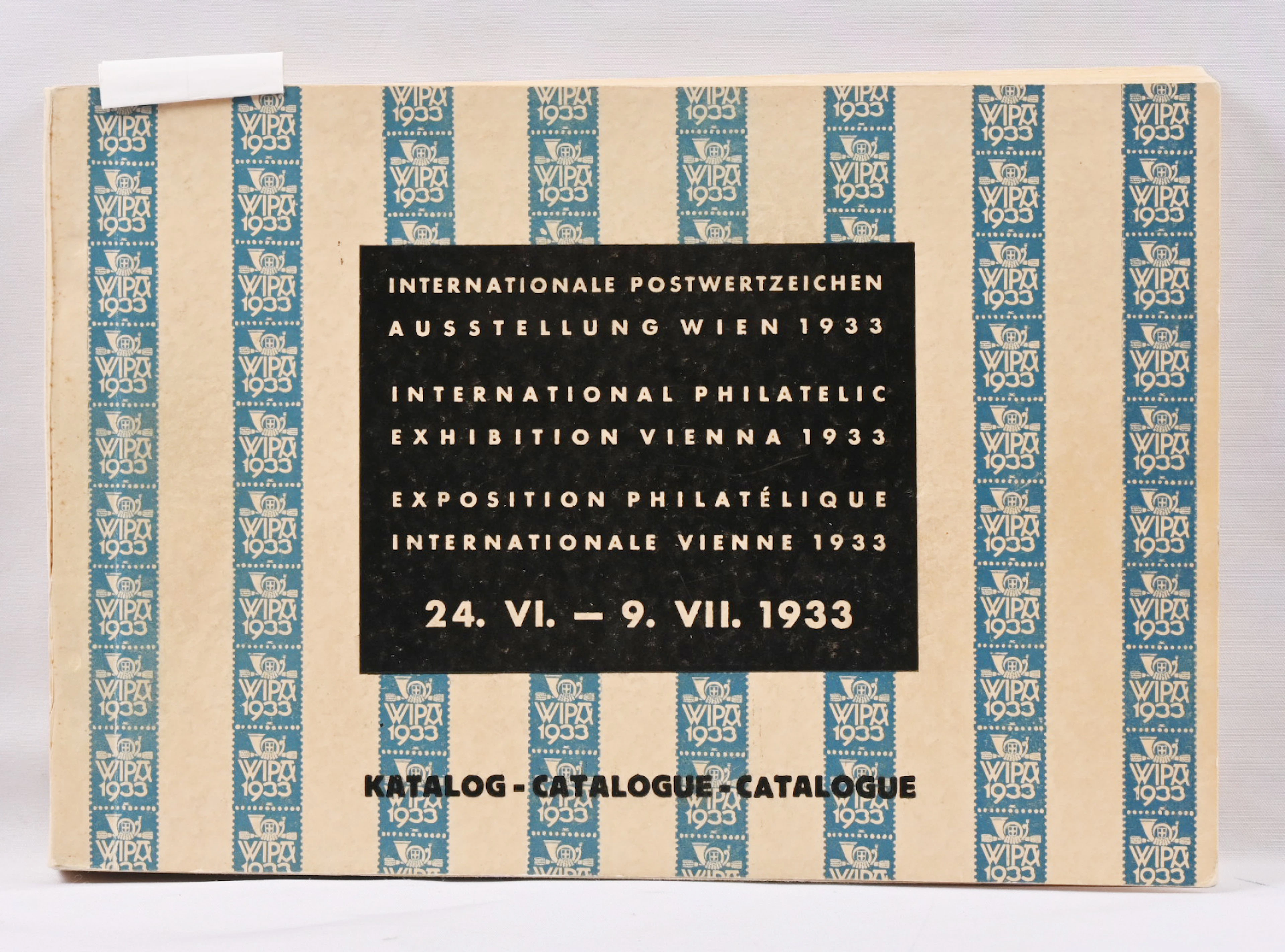Exhibition catalogue of the Vienna WIPA 1933 exhibition. Descriptions