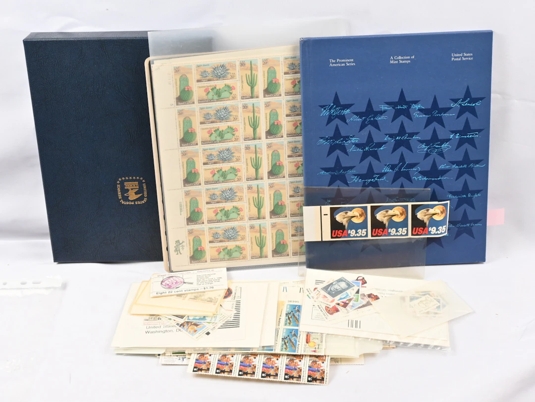 Fine selection of MNH ** material. Sheets and sheet parts ($230) and