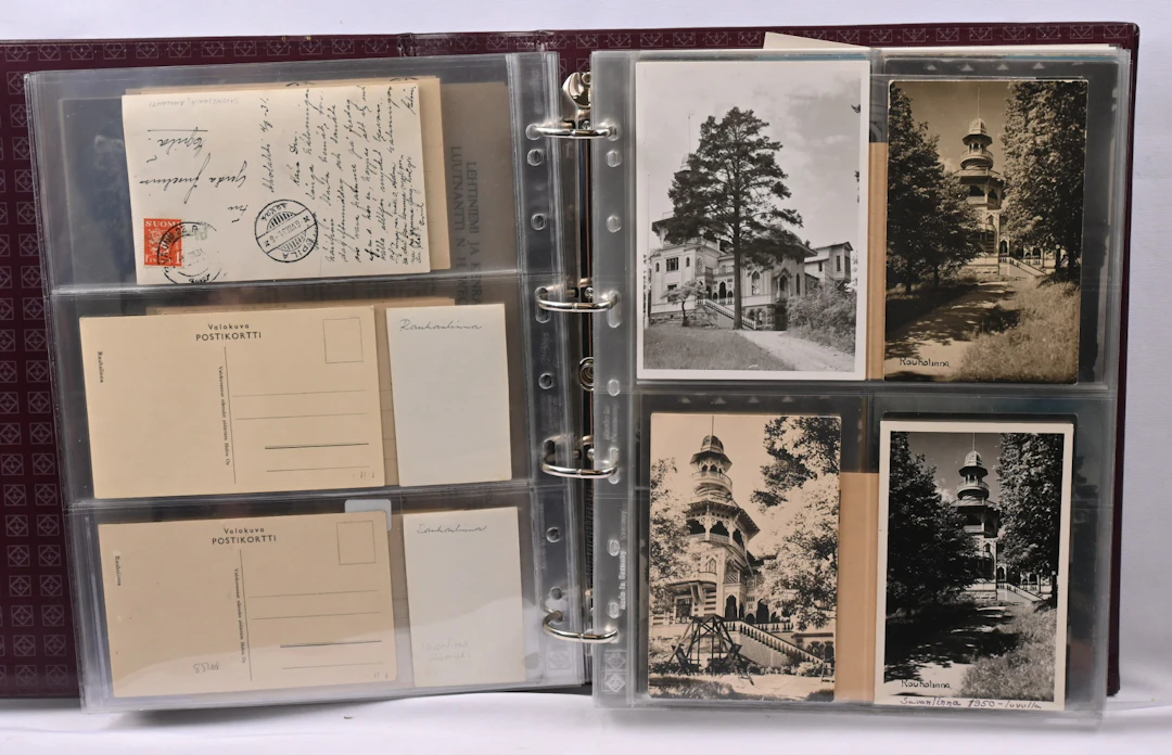 Savonlinna, Rauhanlinna selection of cards and other material too