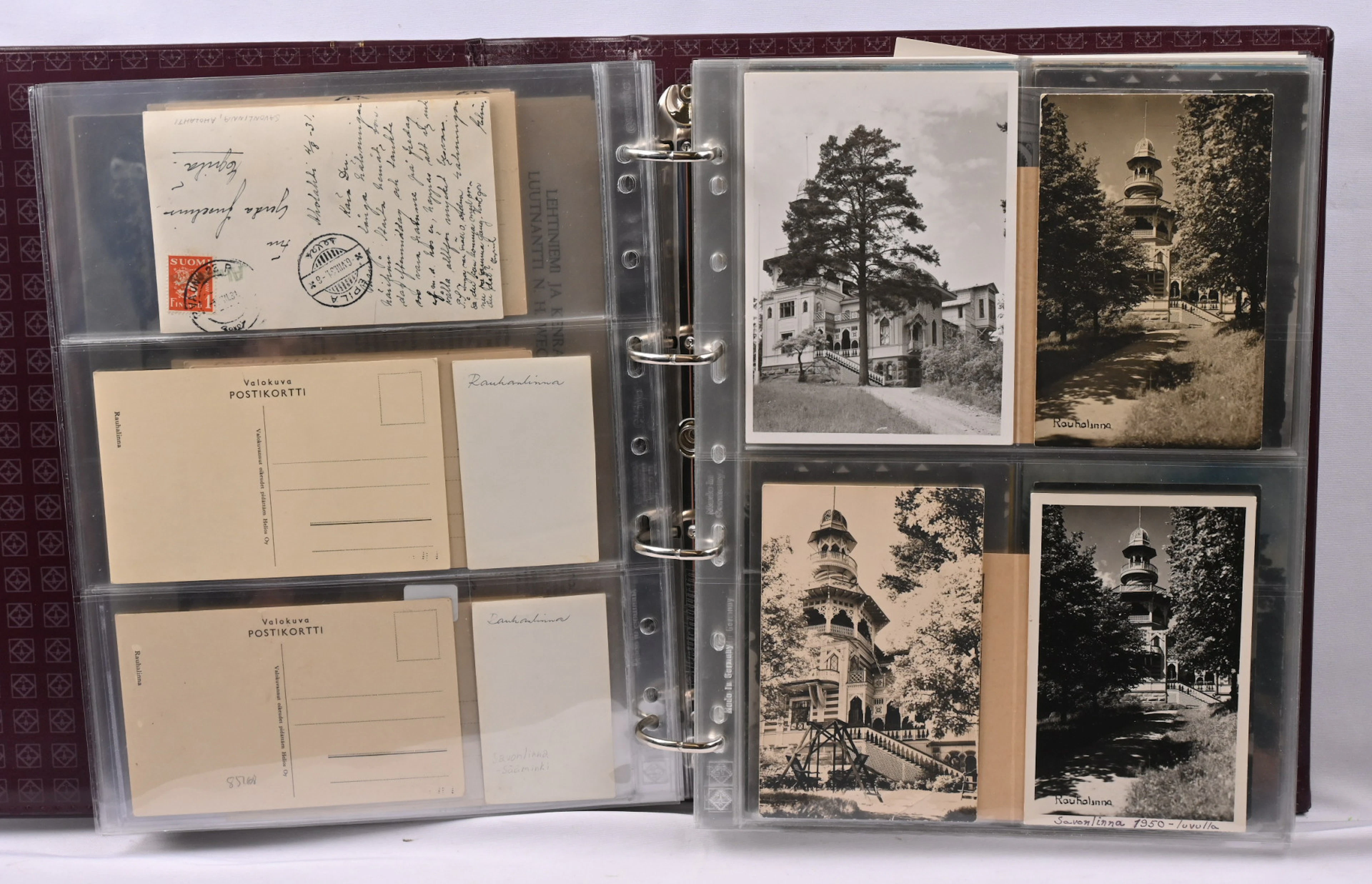 Savonlinna, Rauhanlinna selection of cards and other material too