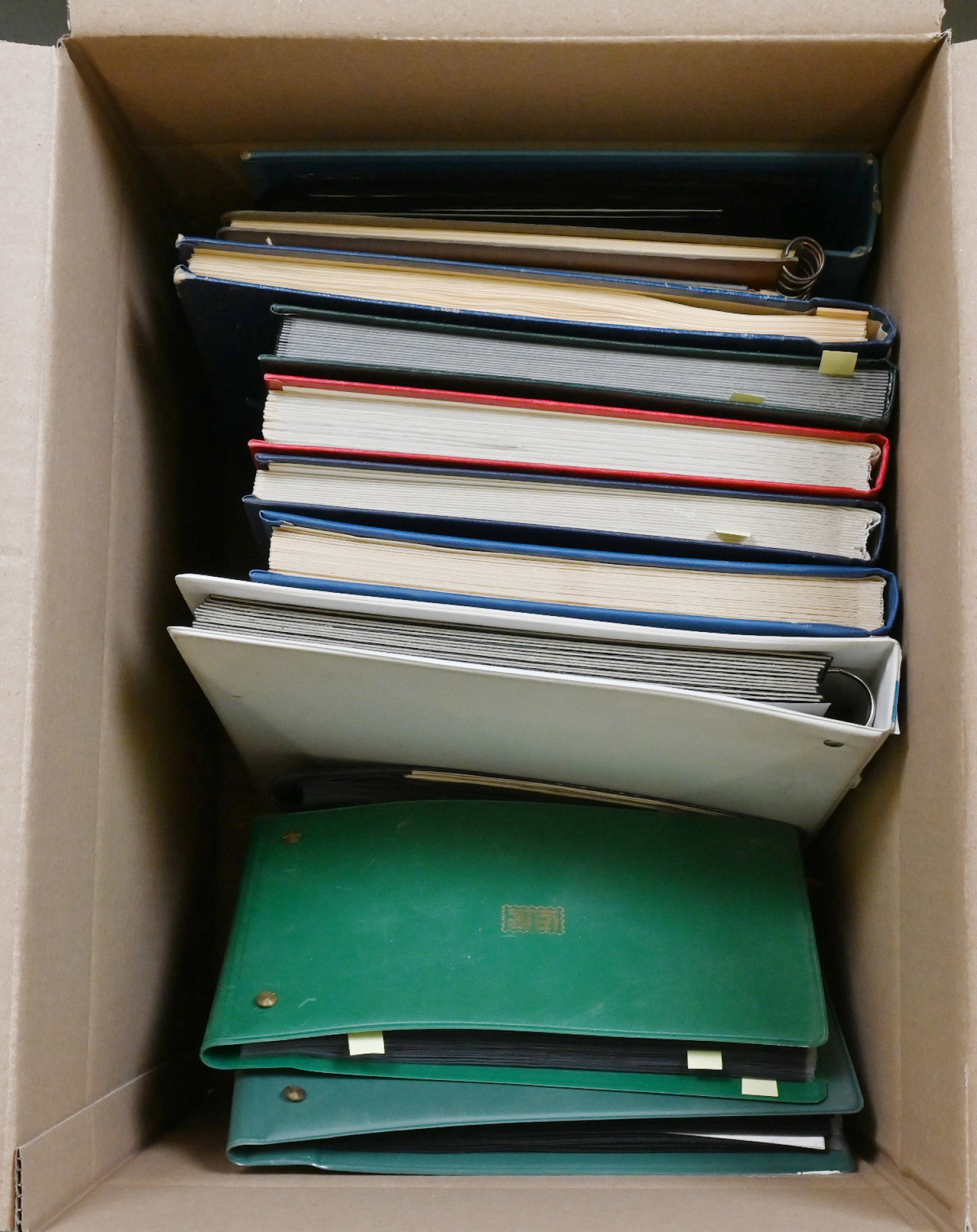 Box including material from ex-collectors, eg. about ten basic collection