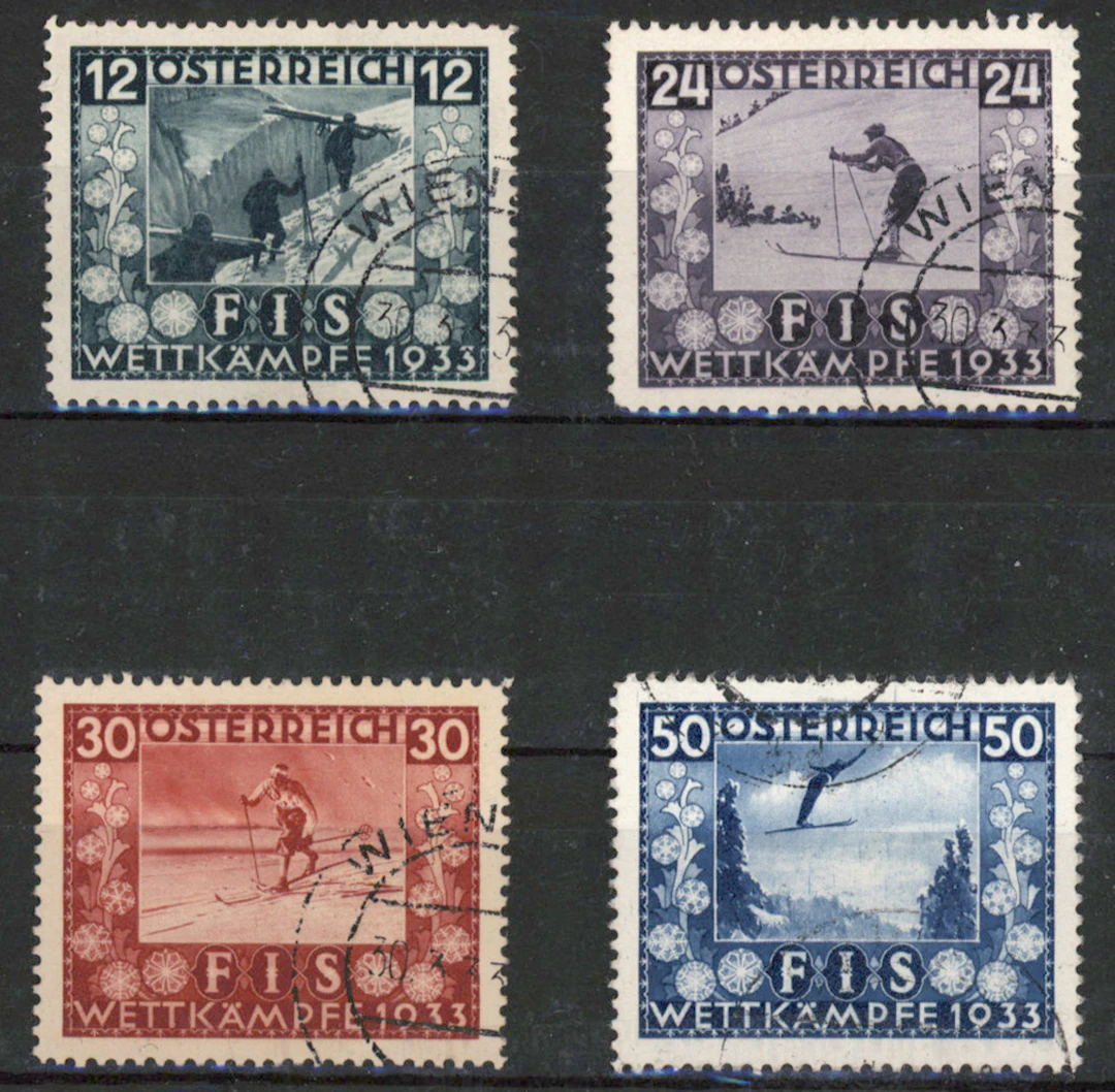1933 FIS Mi 551-554, used set.
