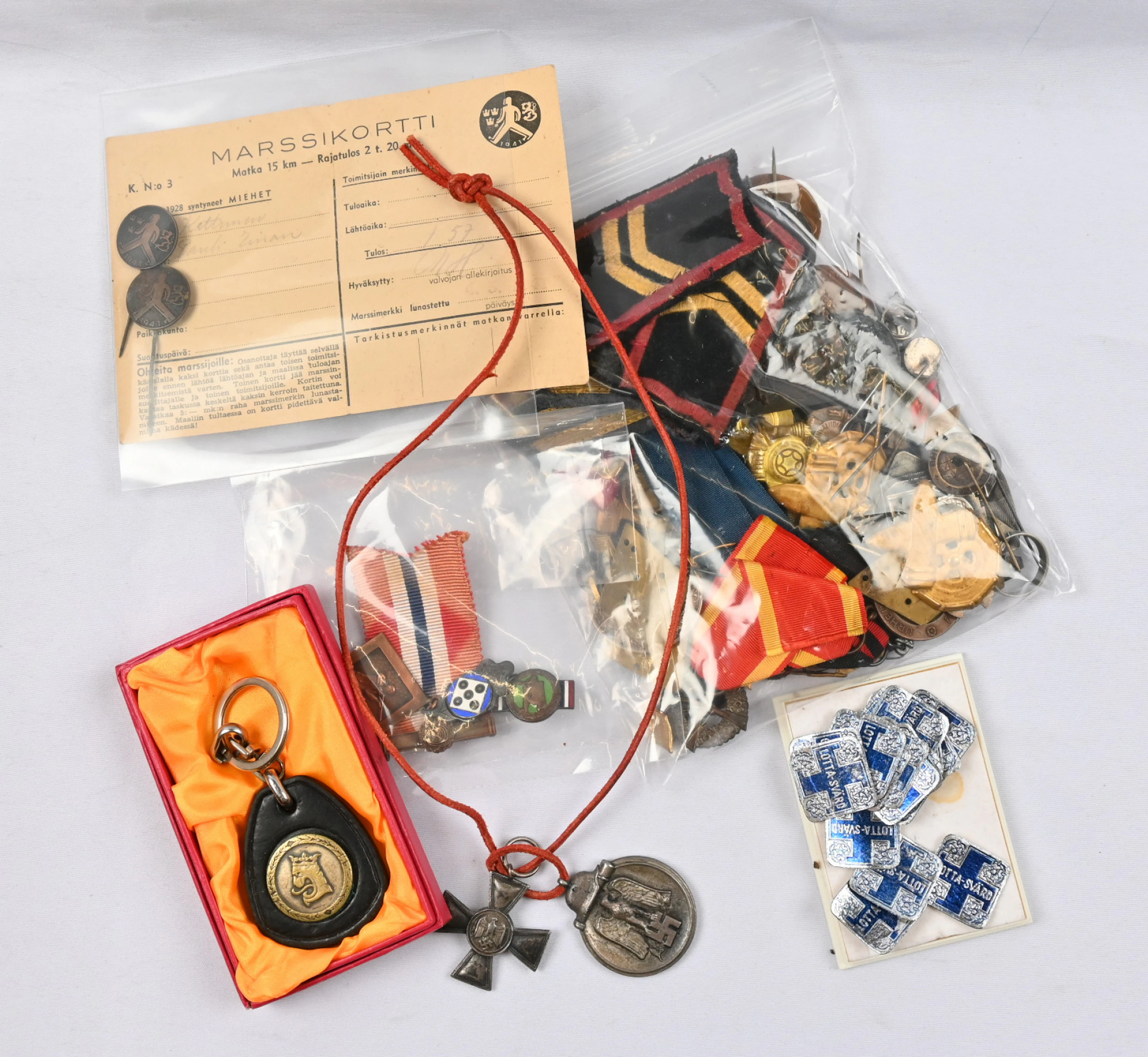 Merit badges, medals etc. militaria small selection.