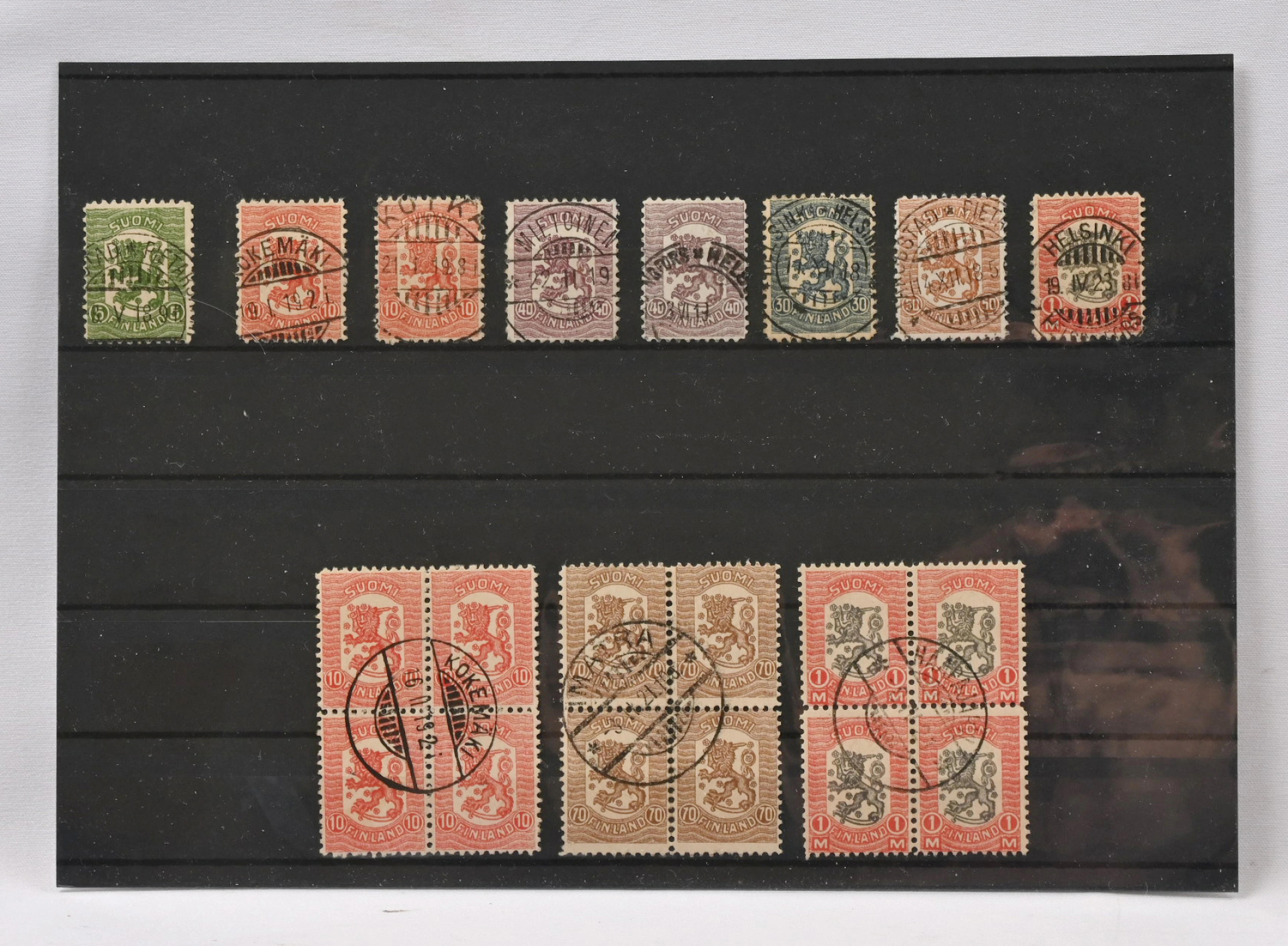 Beautiful selection of stamps with superb cancellations and a few