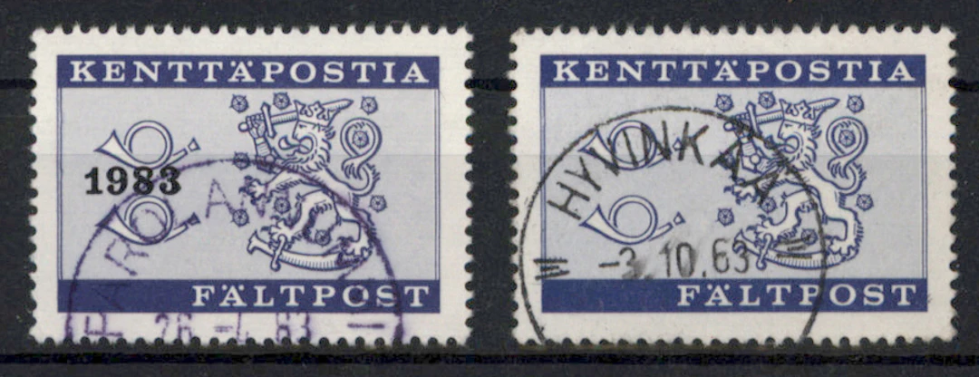 1963 and 1983 Field post stamps, very fine used.